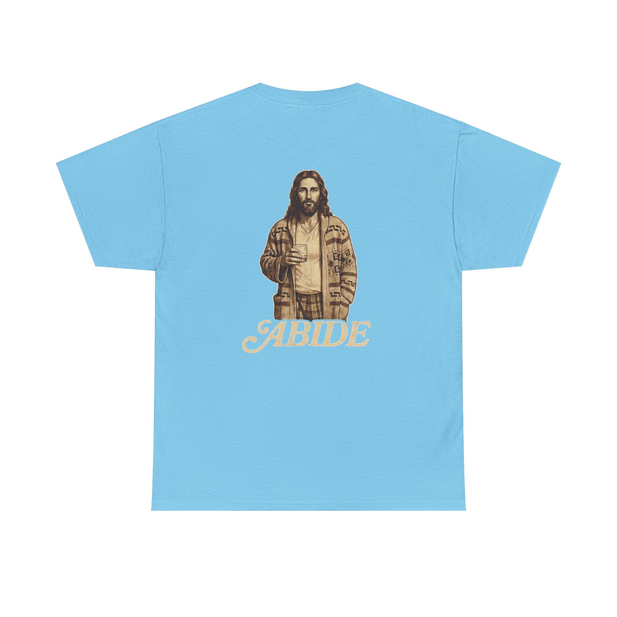 Abide Vintage Jesus Tee — "The Dude" Graphic Christian T-Shirt Printify