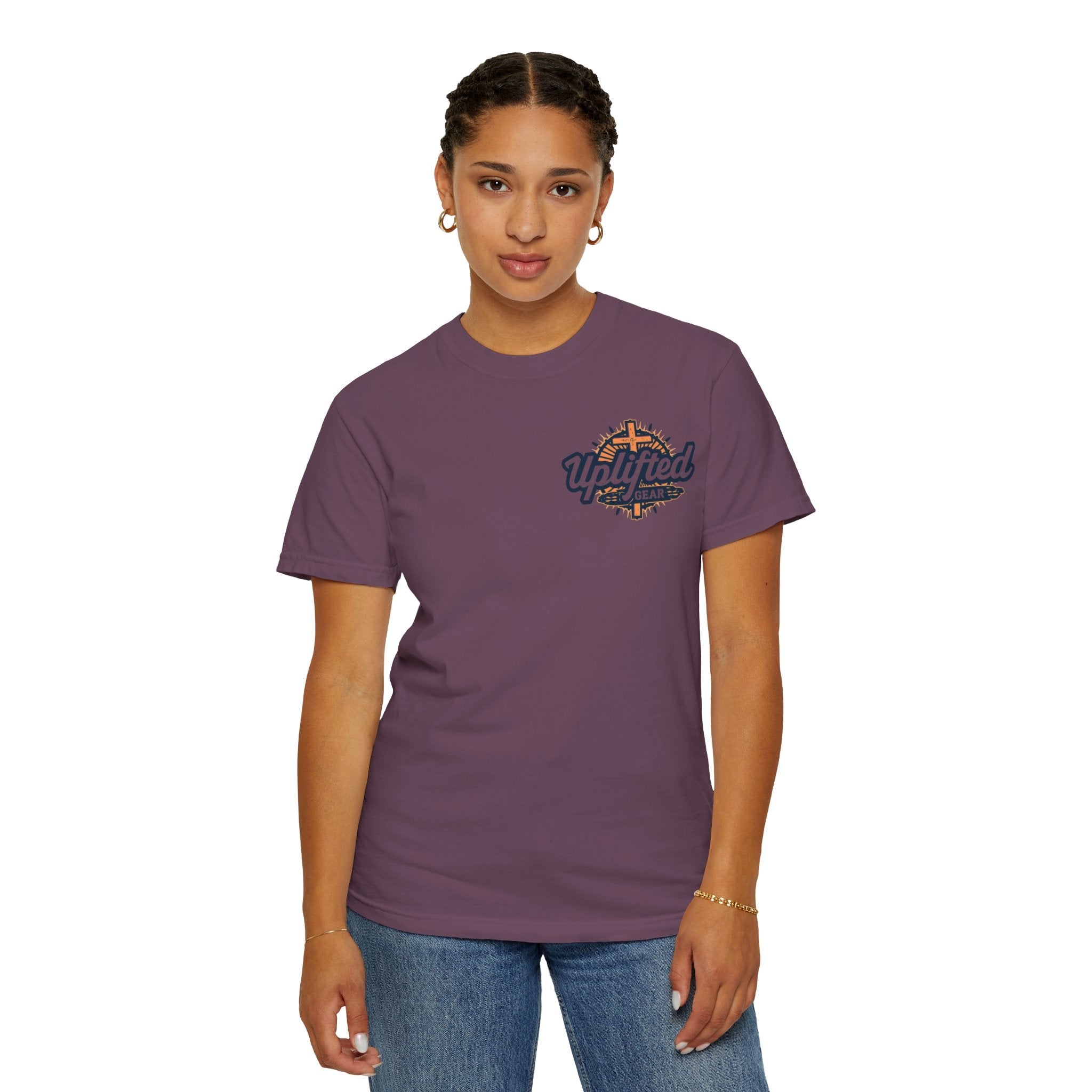 Trust in The Lord Proverbs 3:5-6 Biblical Design Unisex Garment-Dyed T-shirt Printify