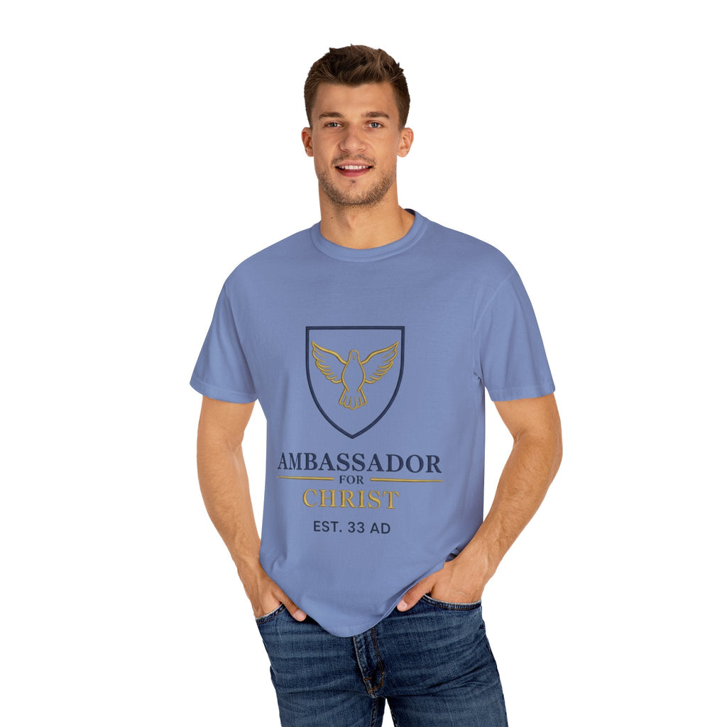 Ambassador for Christ T-Shirt – Established 33 AD Christian Tee for Bold Faith Printify