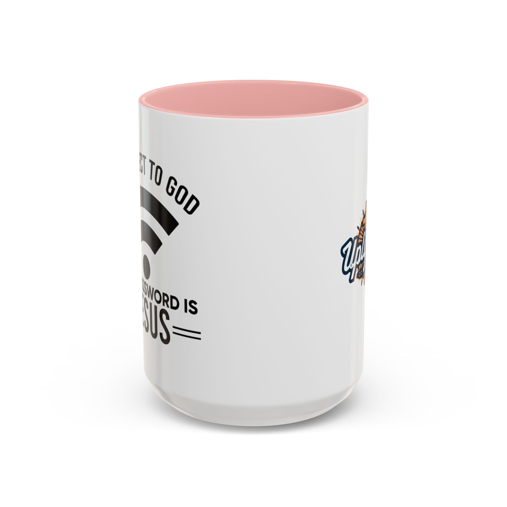 Connect to God Coffee Mug — "WIFI Password is Jesus" Funny Christian Faith Mug Printify