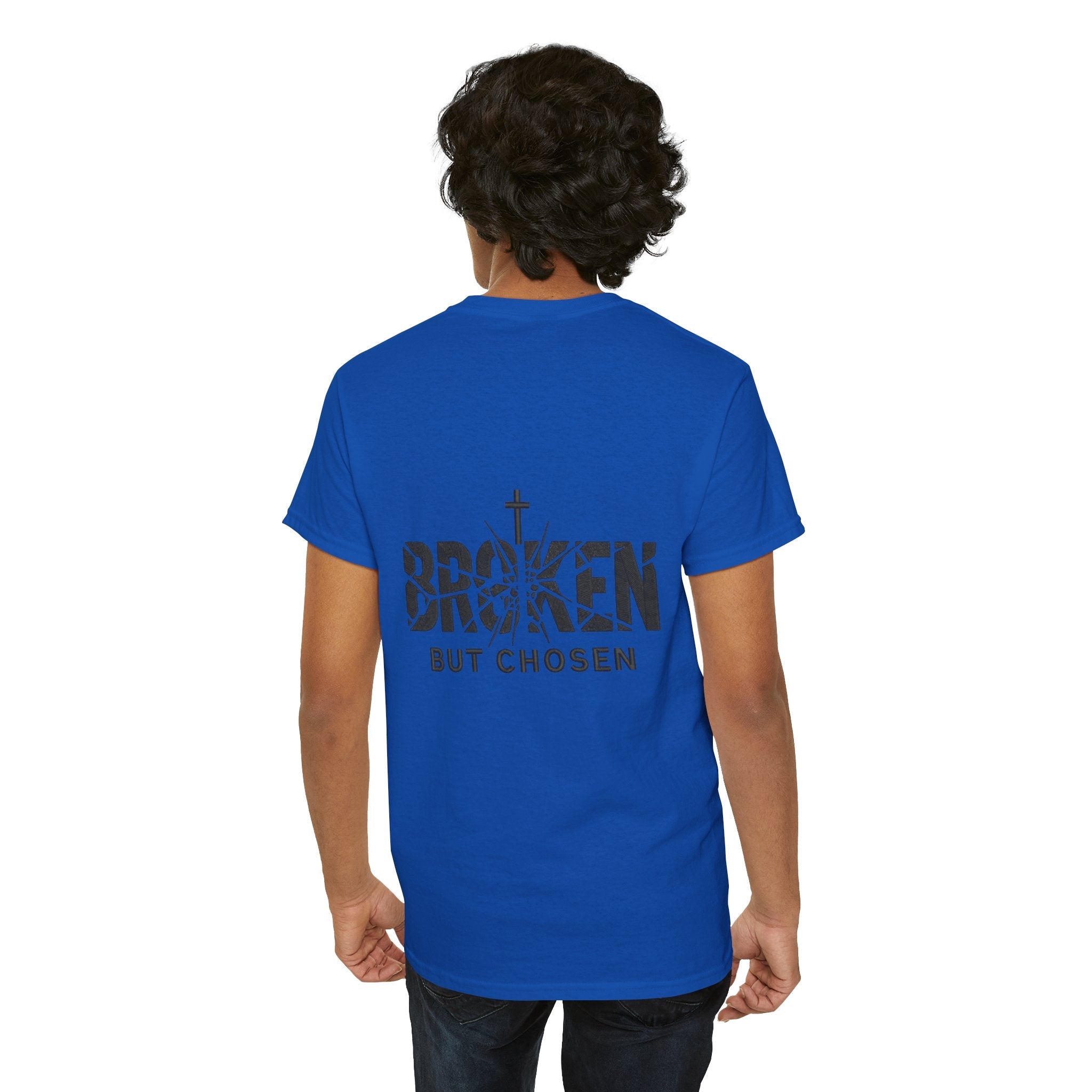 Broken But Chosen T-Shirt — Inspirational Faith Graphic Tee Printify