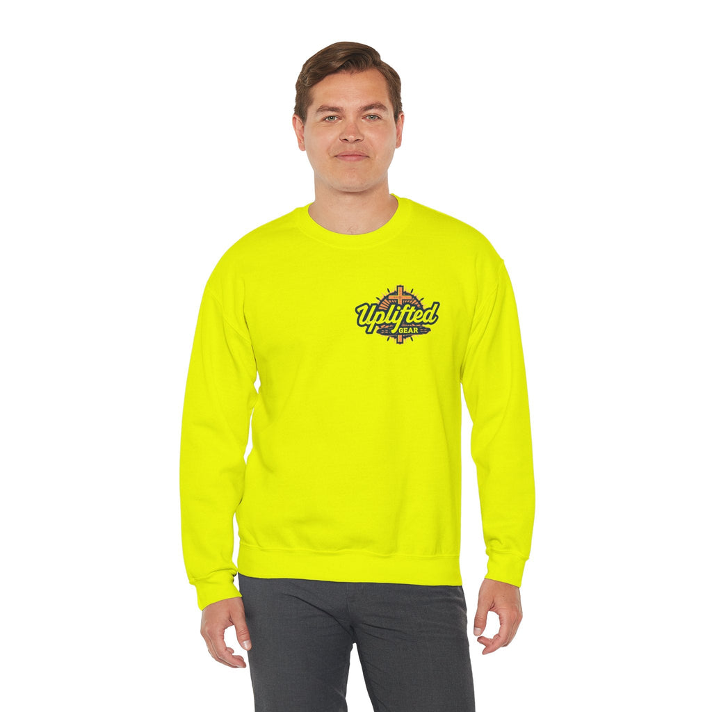 Jesus is King Sweatshirt – Bold Crown & Cross Christian Hoodie for Eternal Faith & Comfort Printify
