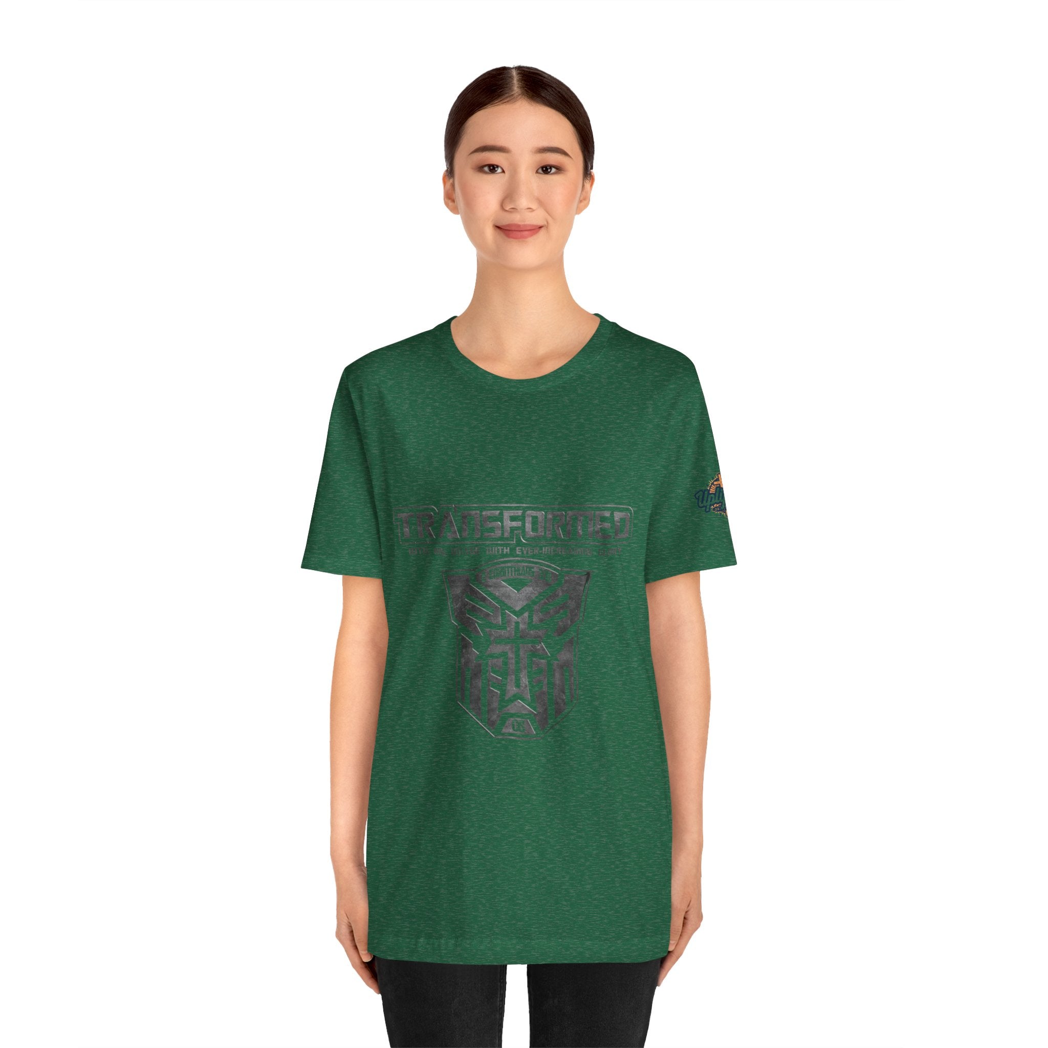 Transformer Logo Christian T-shirt | 2 Corinthians 3:18 Bible Verse T-shirt Printify