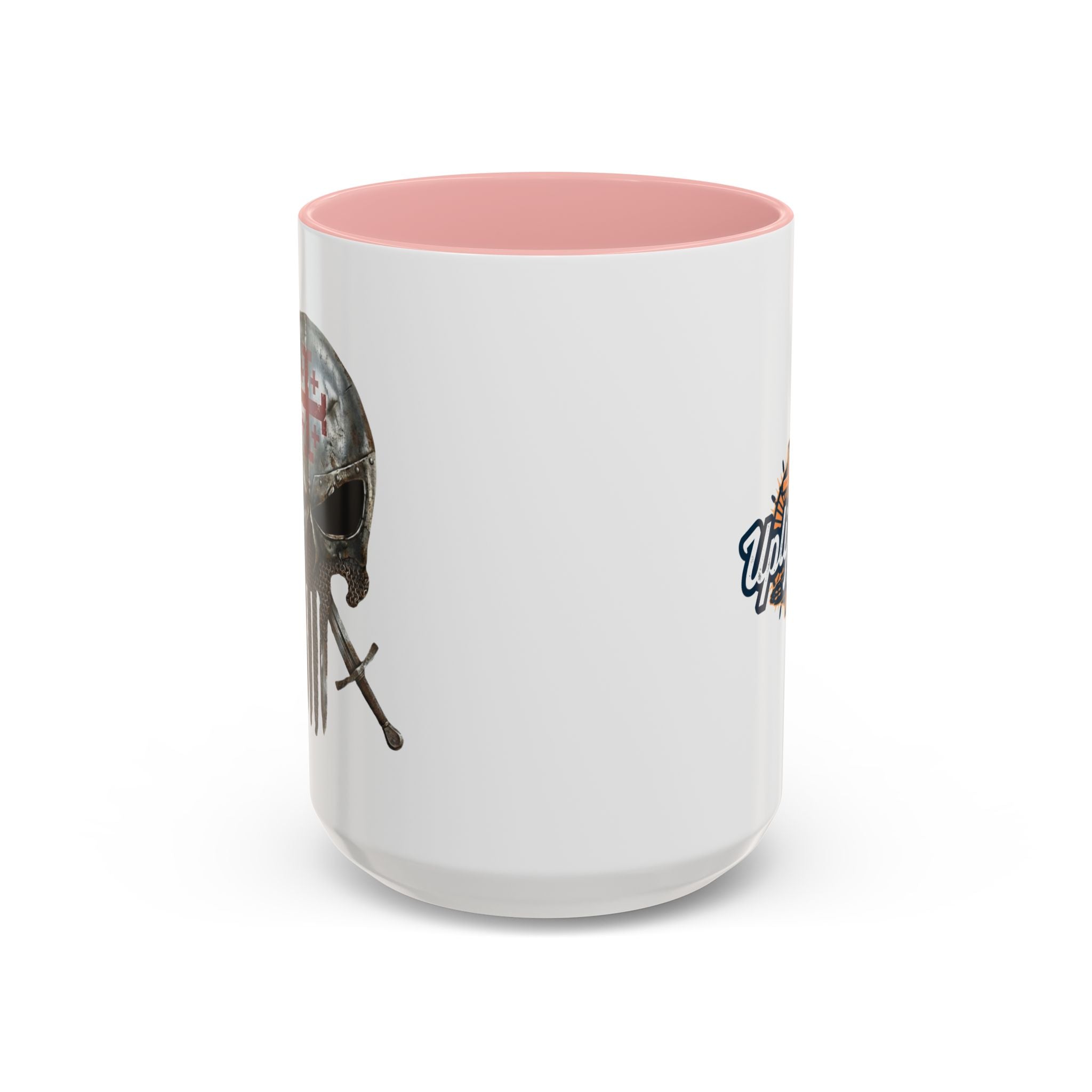 Crusader Knight Coffee Mug — 'Armor of God' Christian Skull 11/15oz Accent Mug Printify