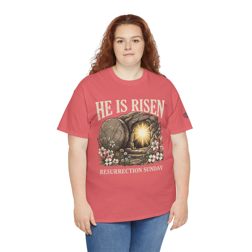 He Is Risen T-Shirt — Jesus Christ Resurrection Easter Tee Printify