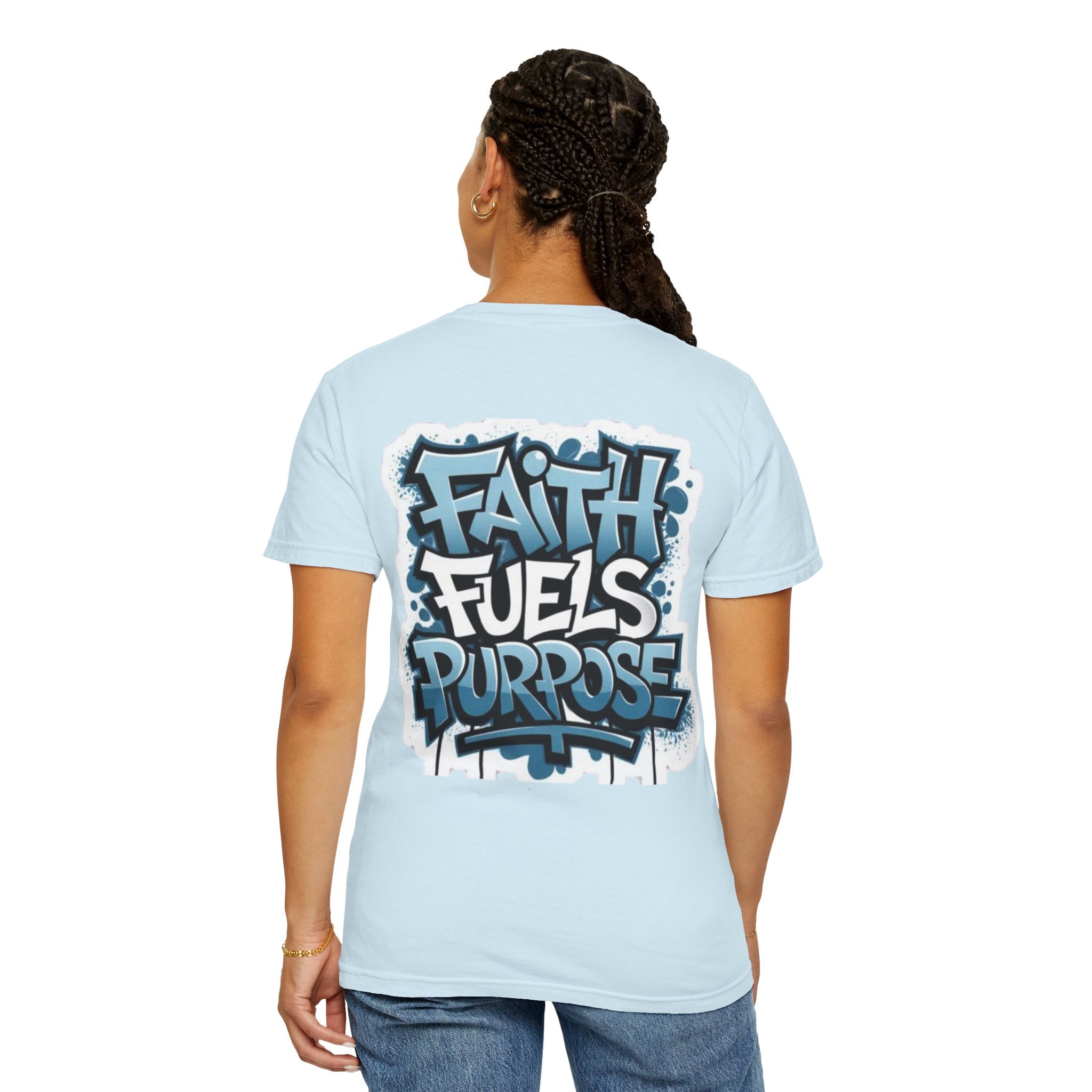 Faith Fuels Purpose T-shirt – Inspirational Christian T-shirt for Divine Drive & Unstoppable Belief Printify