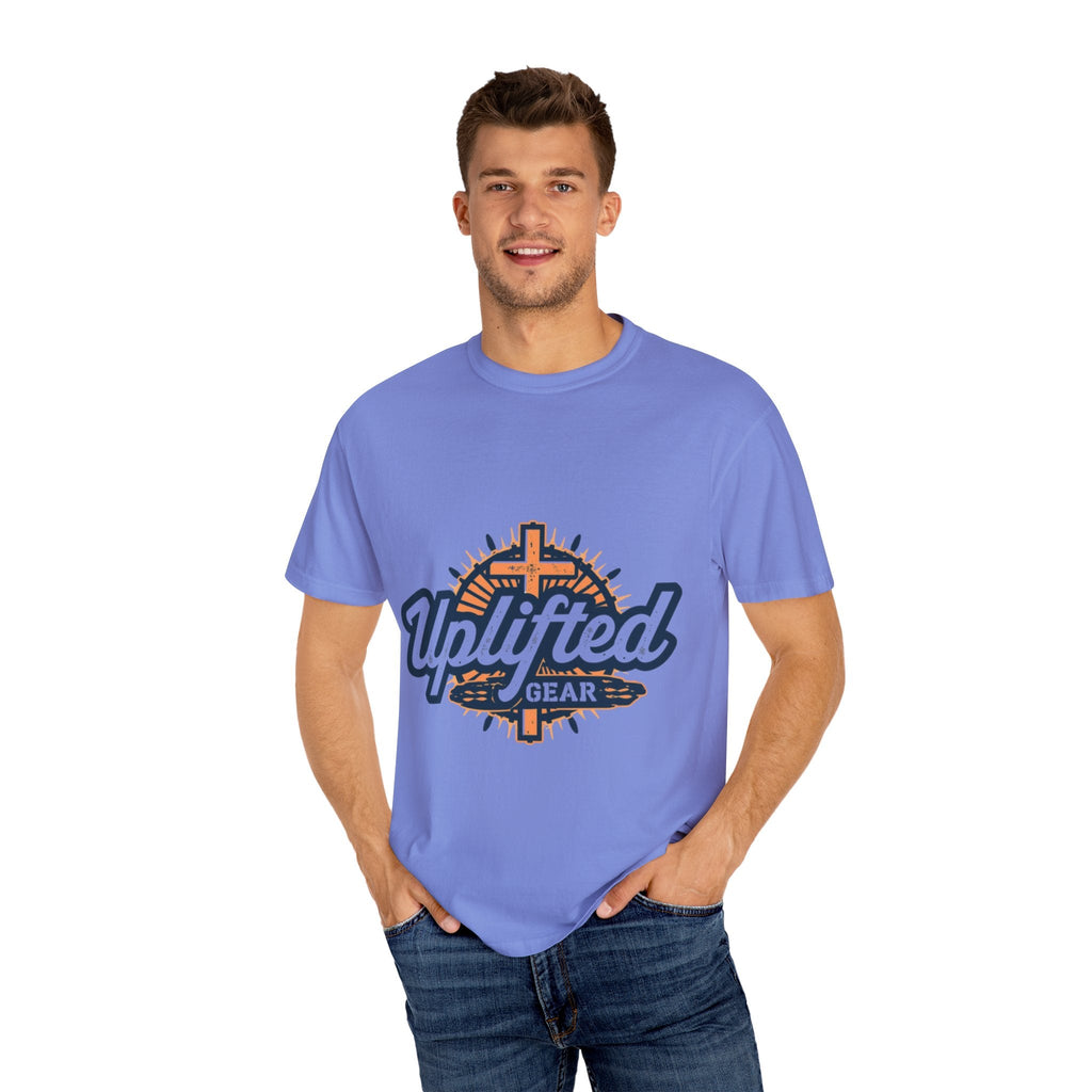 Uplifted Gear Christian T-Shirt – Bold Logo Faith Tee for Inspired Living Printify