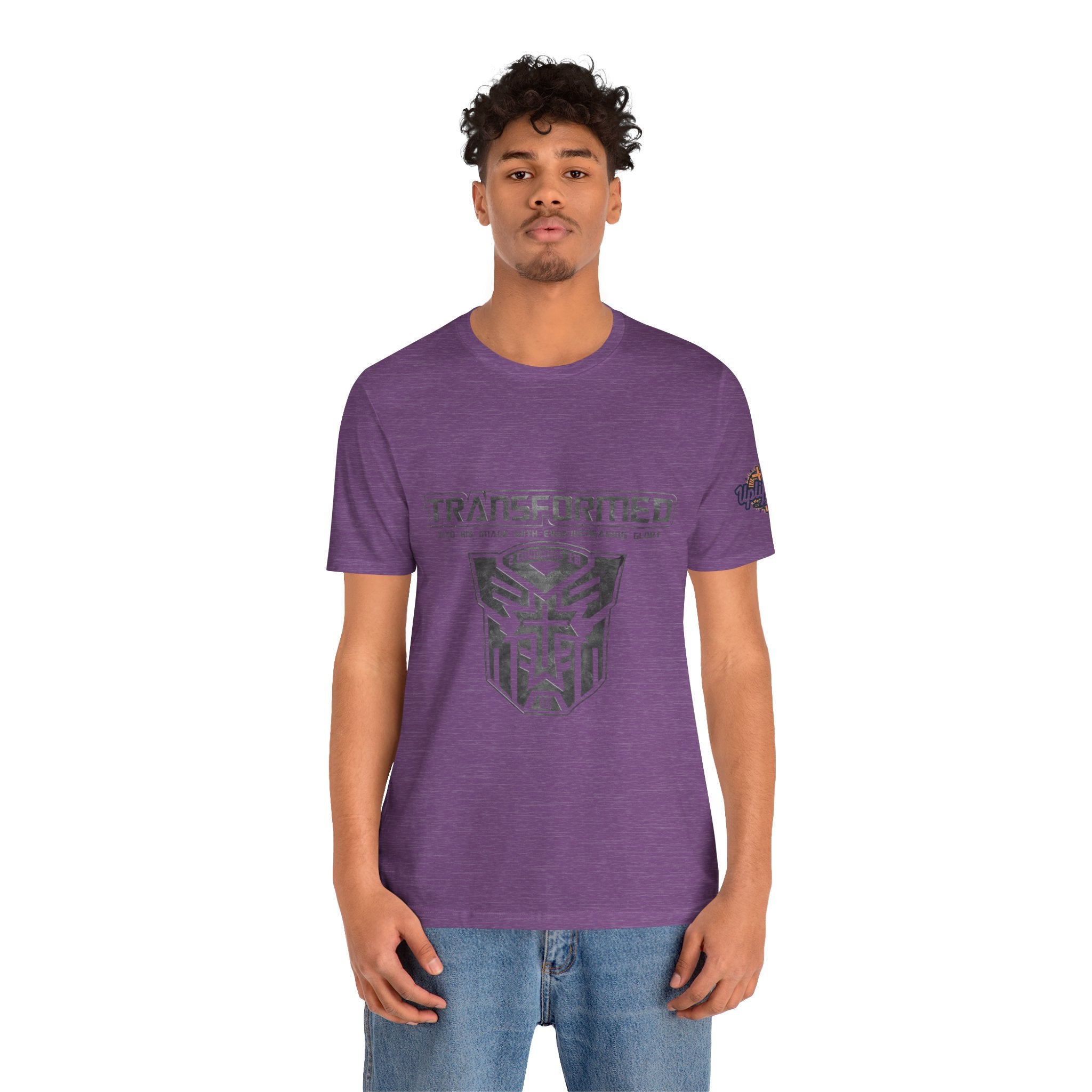 Transformer Logo Christian T-shirt | 2 Corinthians 3:18 Bible Verse T-shirt Printify