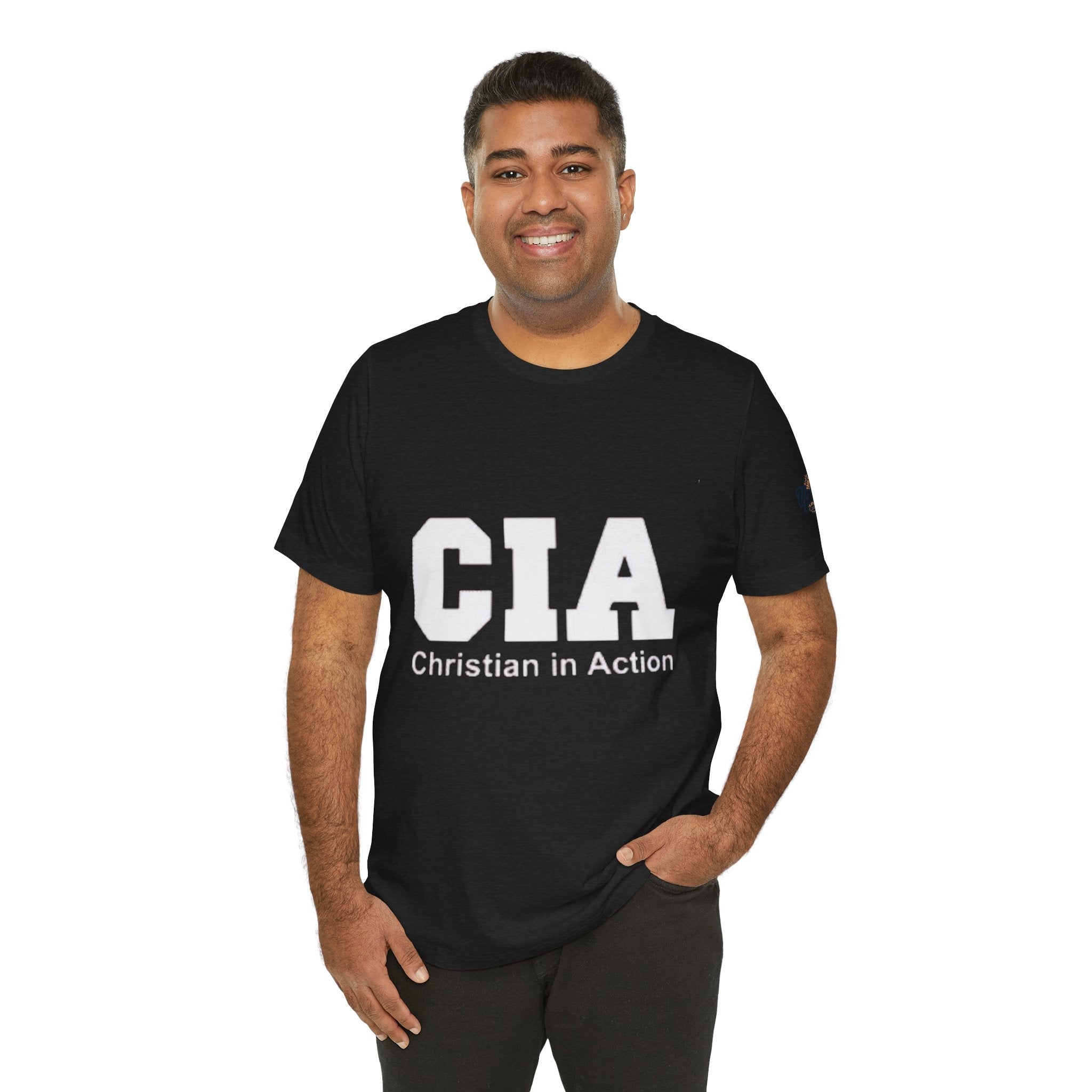 CIA Christian in Action T-shirt - Funny Faith Parody T-shirt - Mission Ready Apparel Printify