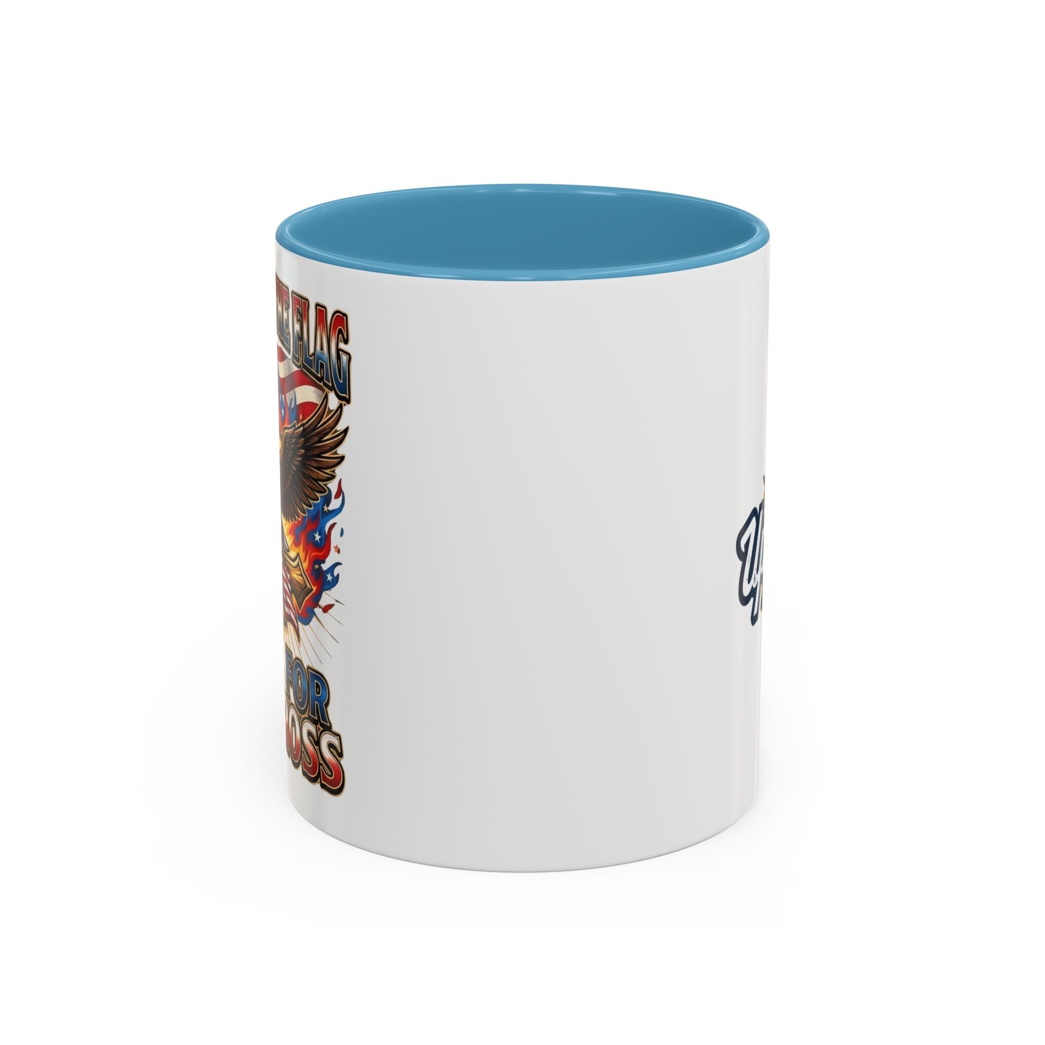 Patriotic Eagle Coffee Mug — "Stand for the Flag, Kneel for the Cross" (11/15oz) Printify