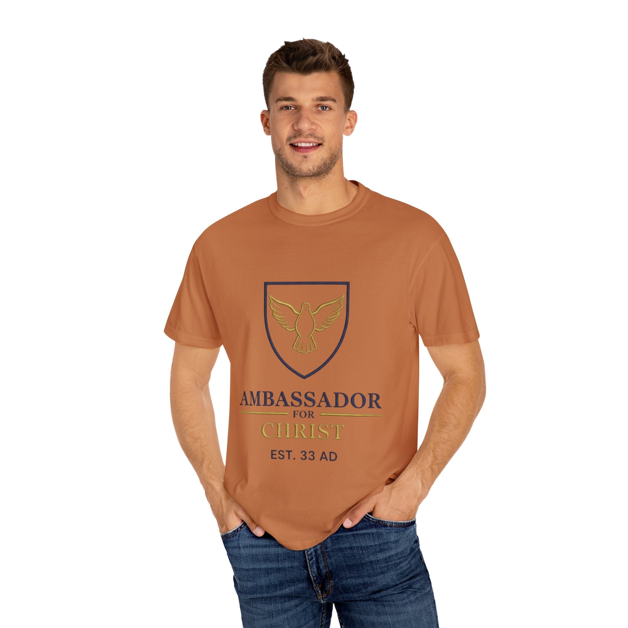 Ambassador for Christ T-Shirt – Established 33 AD Christian Tee for Bold Faith Printify