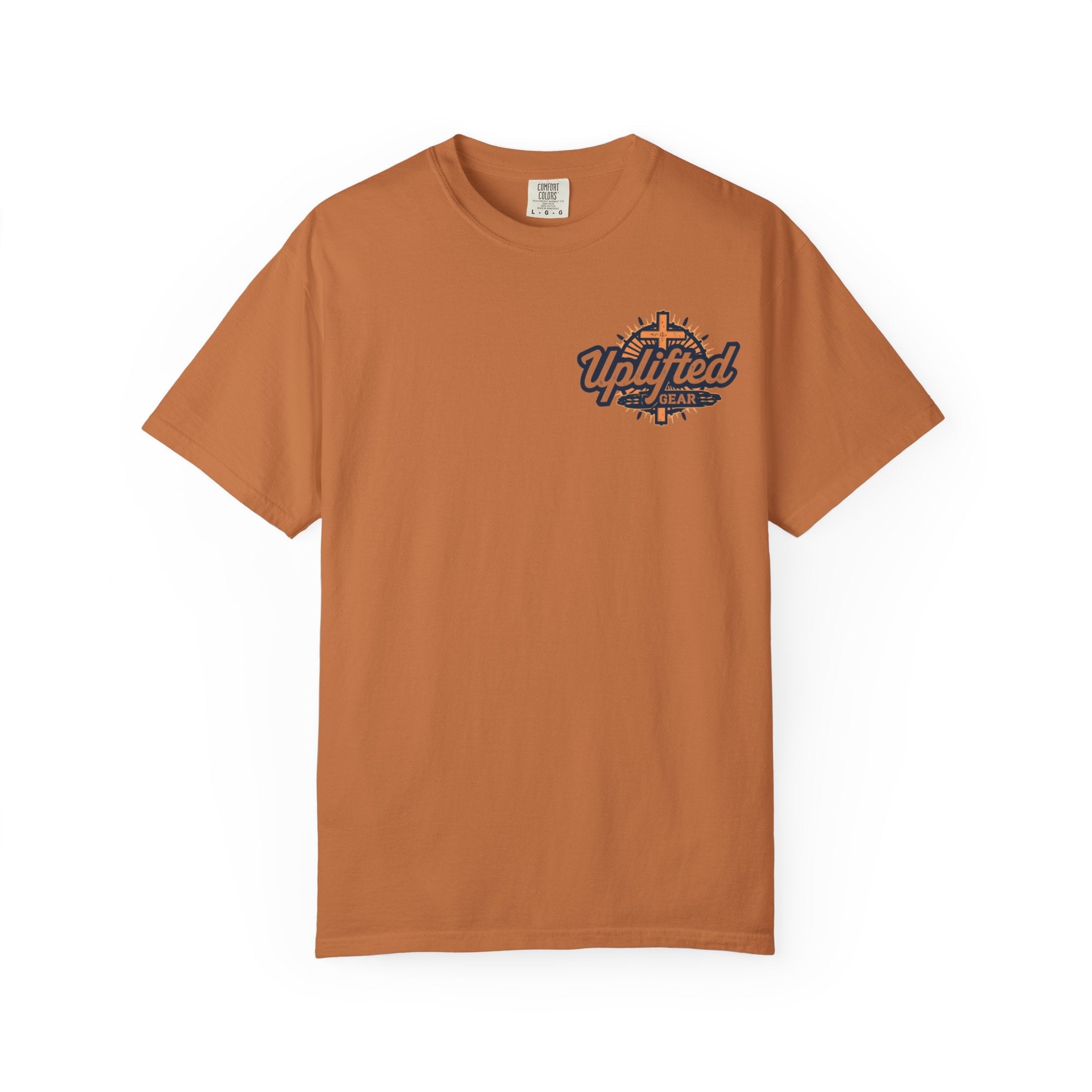 Unashamed T-shirt – Romans 1:16 Crucifixion Christian t-shirt for Bold Unwavering Faith Red Printify