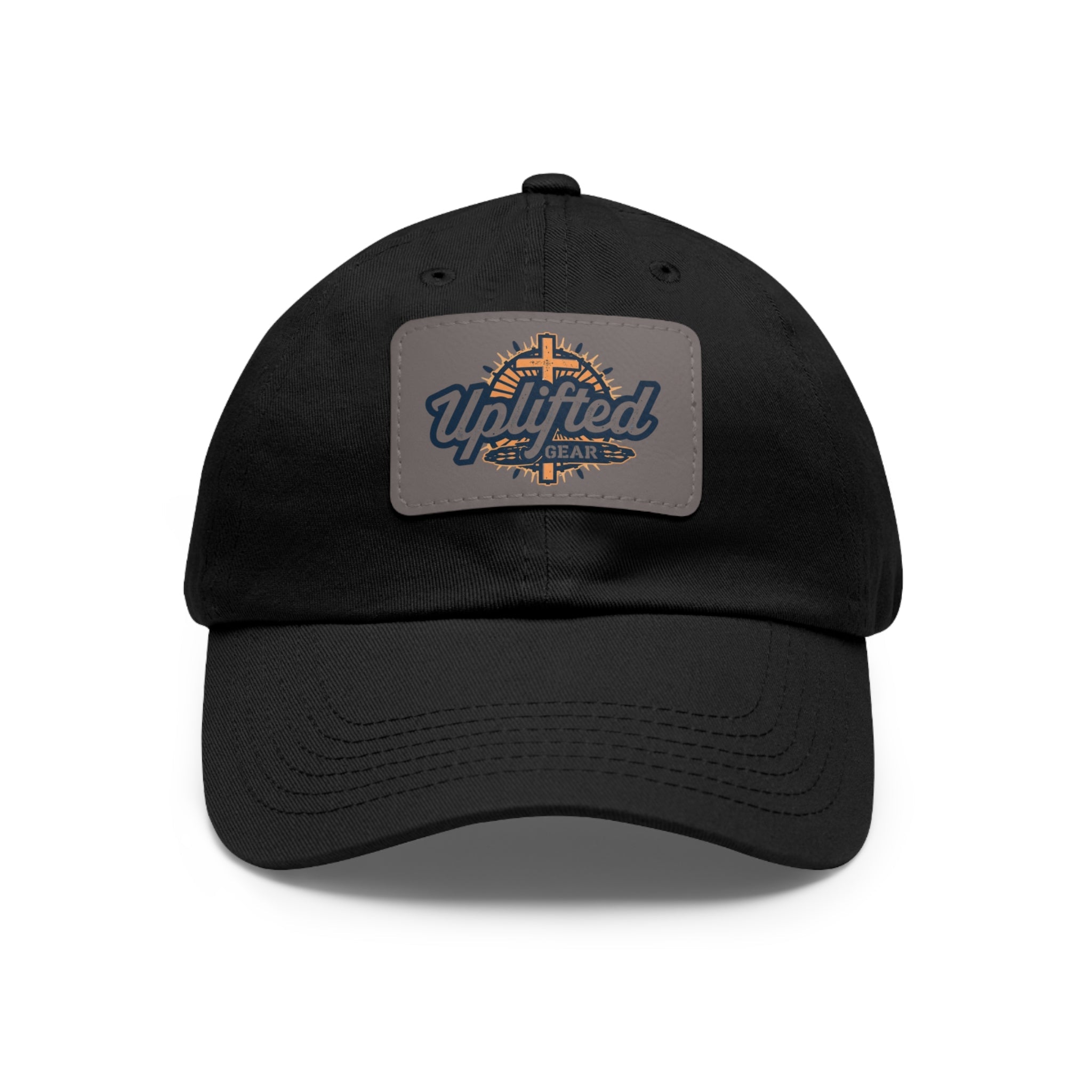Uplifted Gear Dad Hat Christian Brand Rectangle Printify
