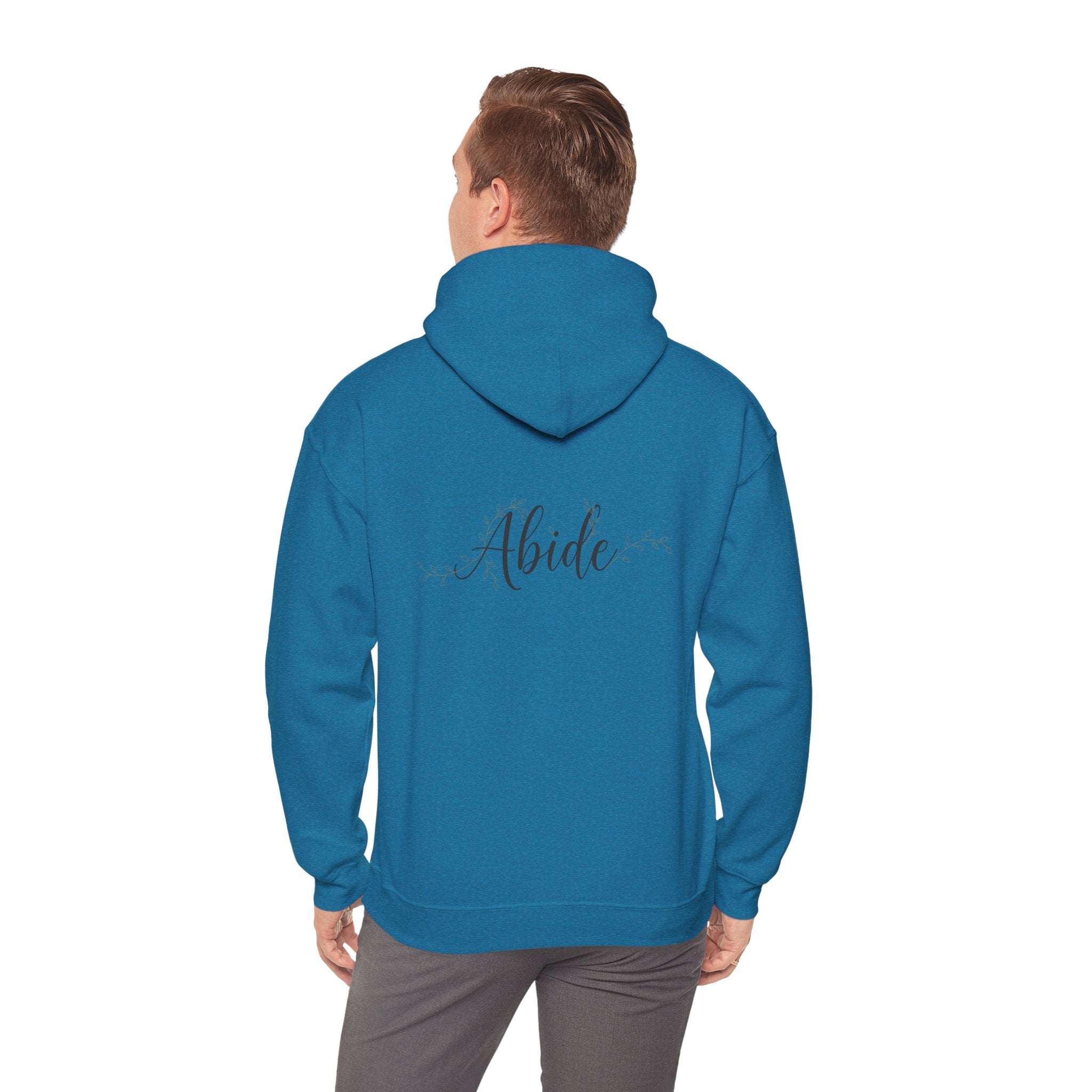 Abide Hoodie – Vine Wrapped John 15:5 Christian Hoodie for Cozy Devotion Printify