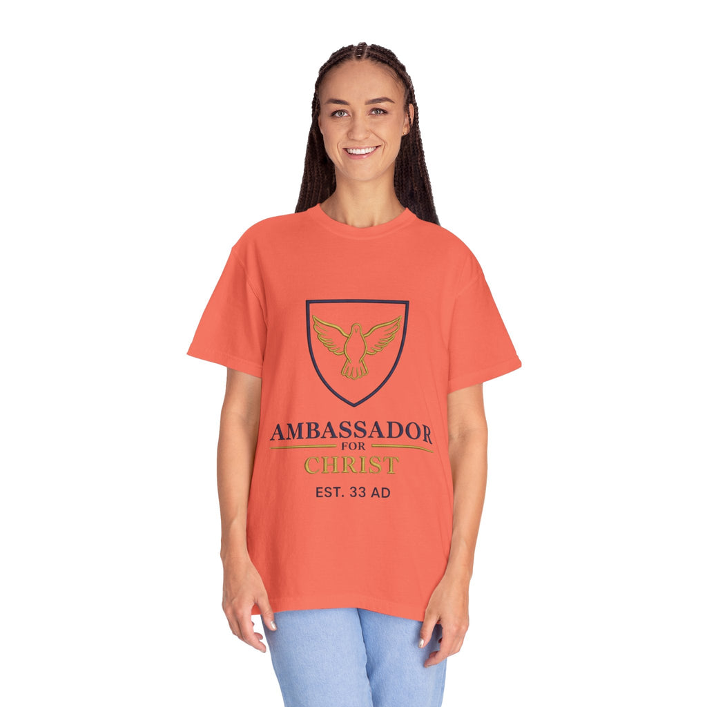 Ambassador for Christ T-Shirt – Established 33 AD Christian Tee for Bold Faith Printify