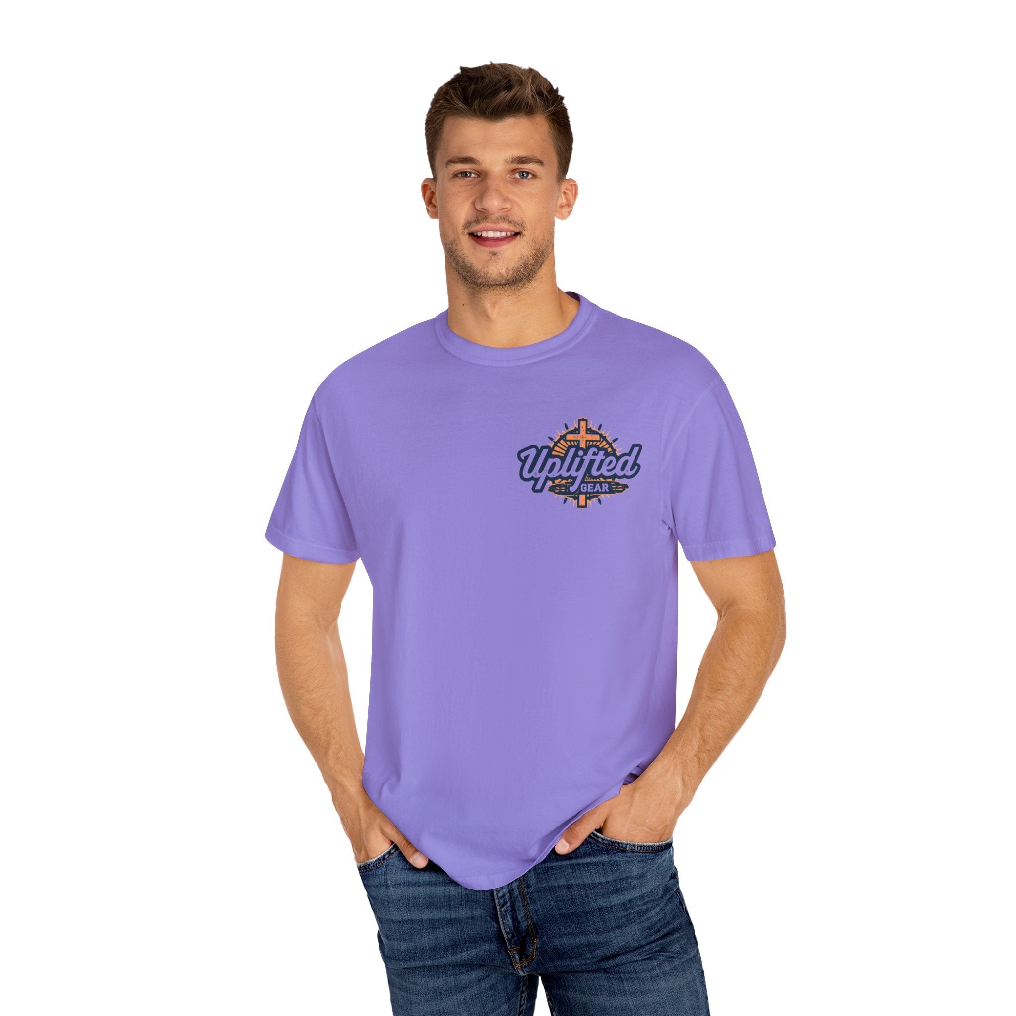 Religious Graphic Armor Of God Design - Unisex Garment-Dyed T-shirt Printify