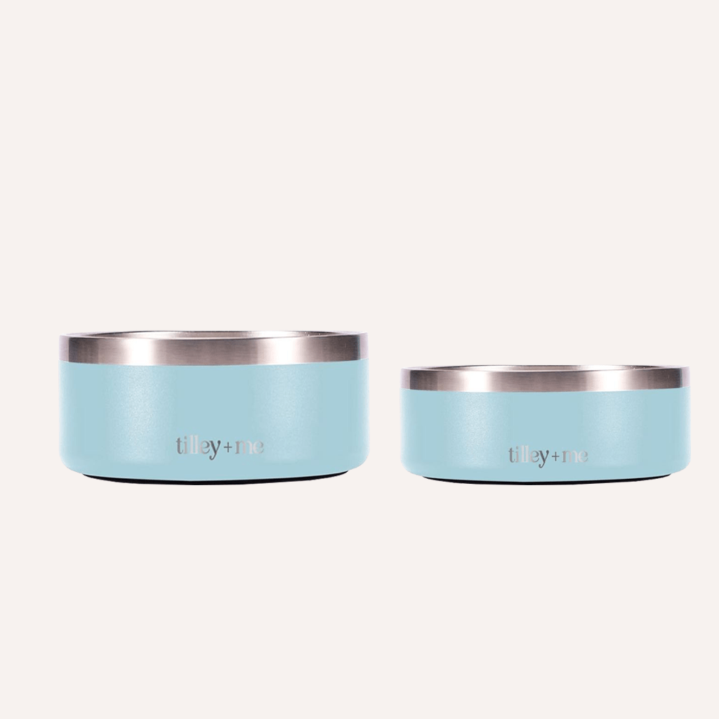 Stainless Steel Pet Bowl – Non-Slip, Durable & Dishwasher Safe | 32oz and 64oz Tilley + Me