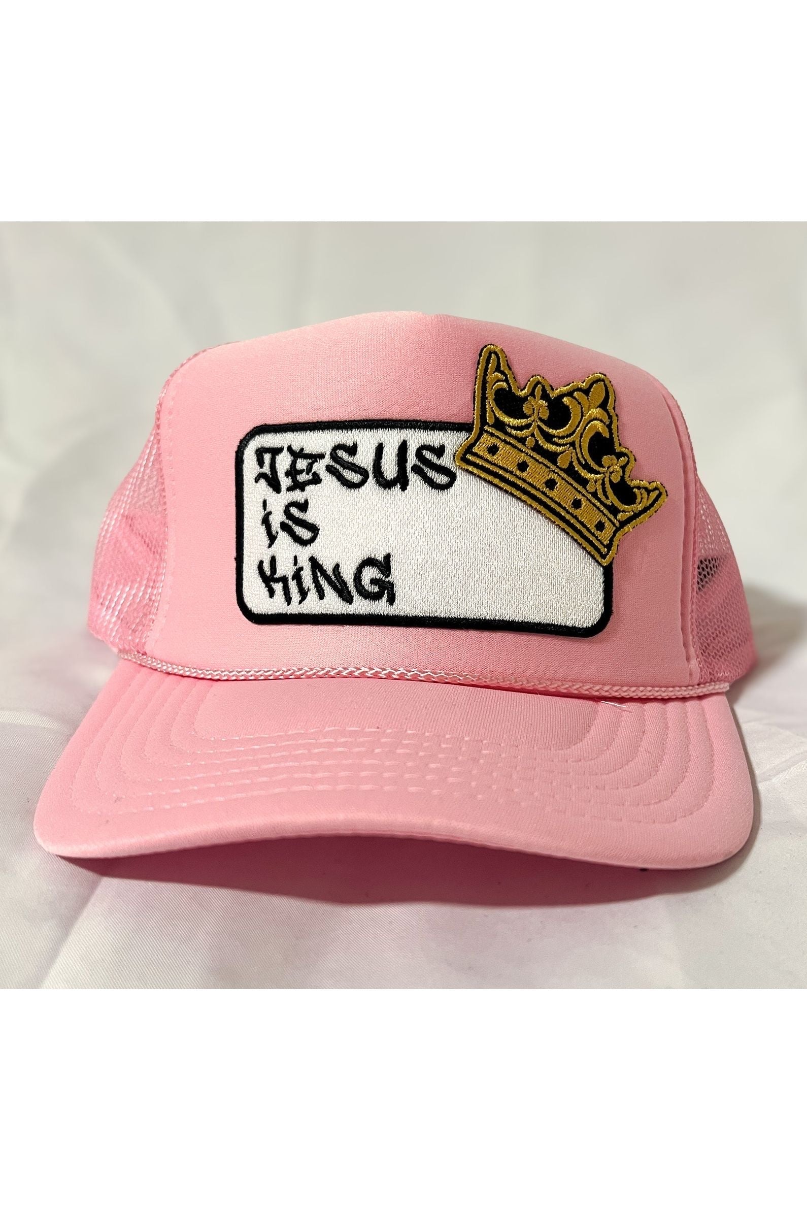 Jesus is King patch trucker hat -clearance Pretty Little Patriot