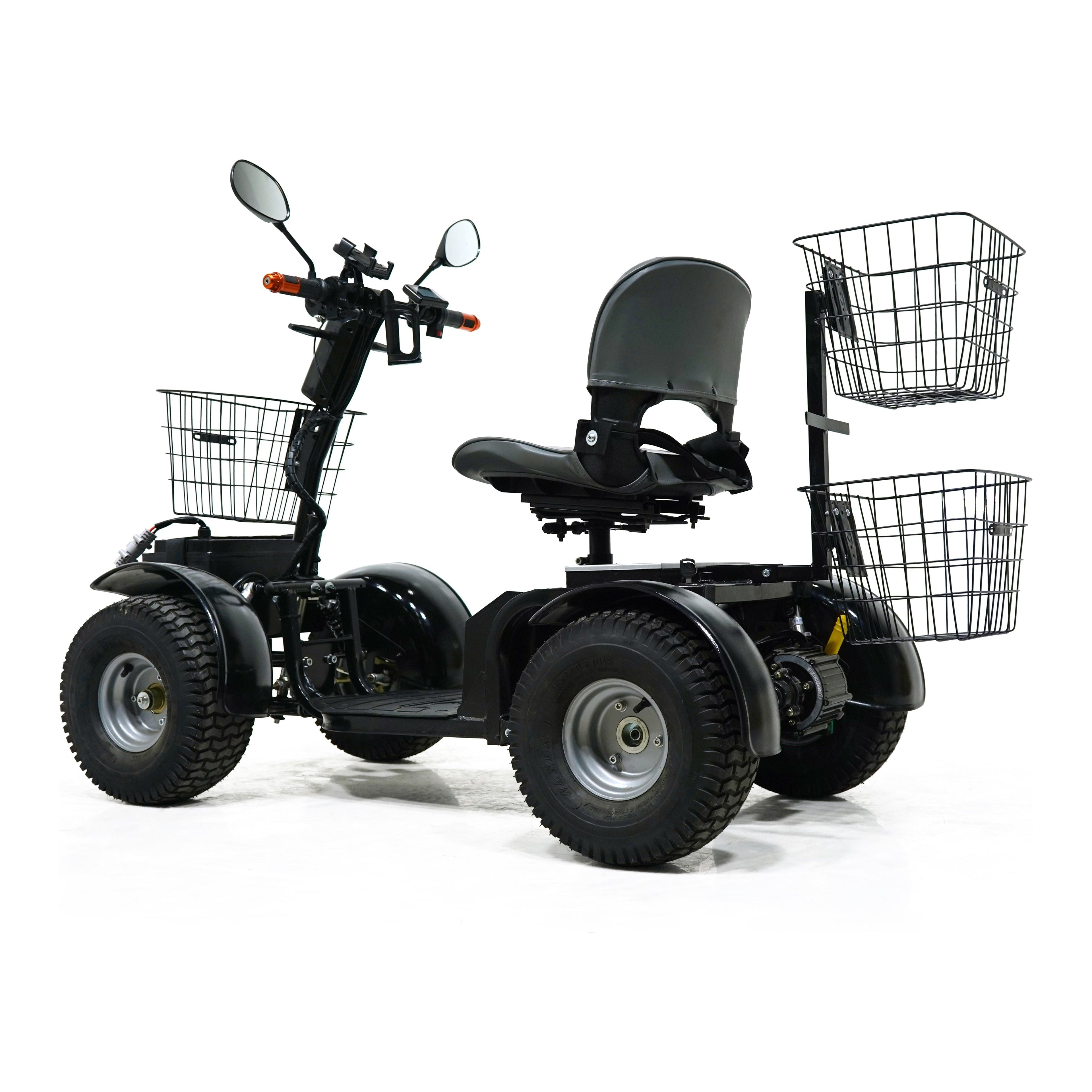Green Transporter Cheeta Ninja All-Terrain Mobility Scooter 48V/20Ah 1100W 4-Wheel LifeMed USA