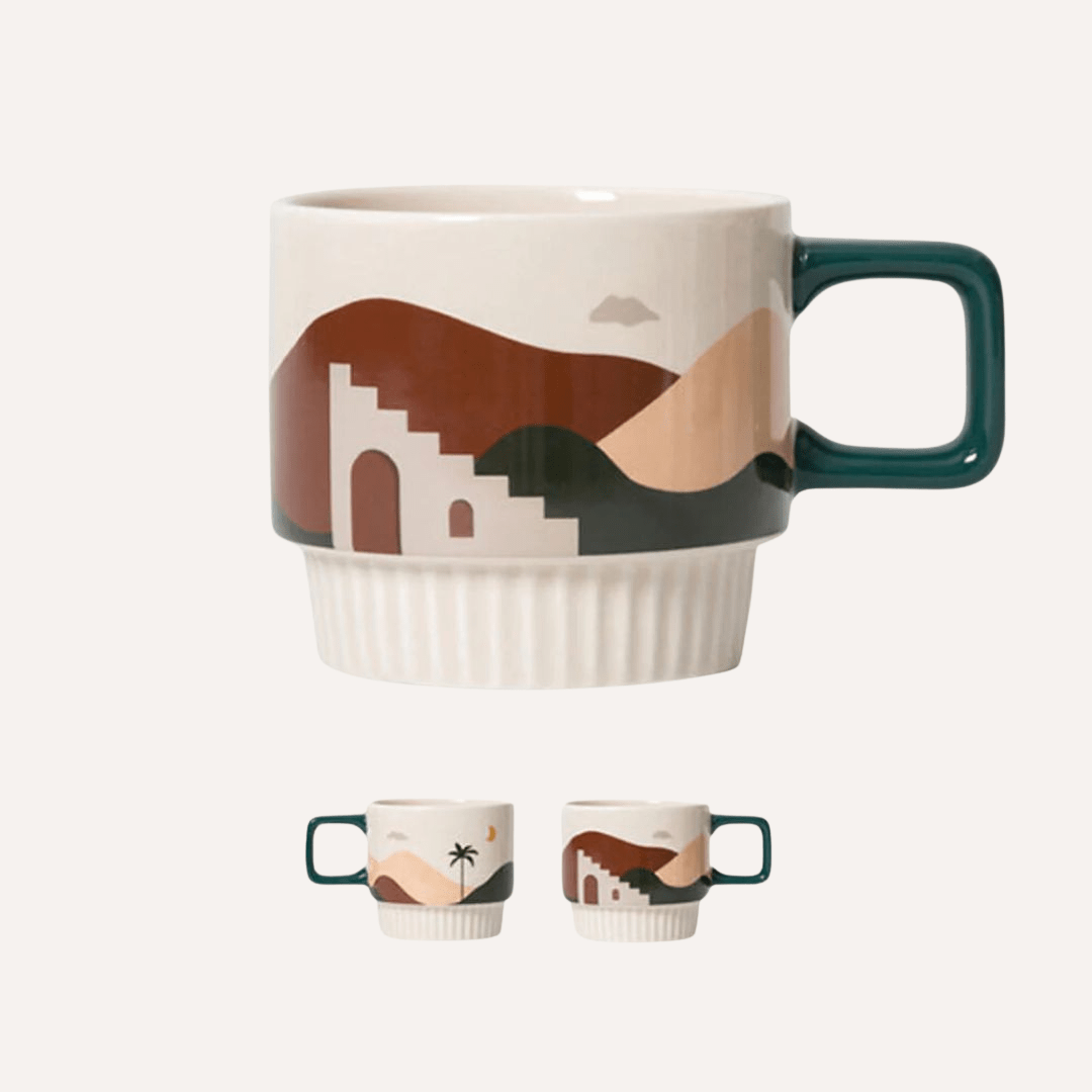 Desert Vibe Artisanal Mug | Handcrafted Ceramic Tilley + Me