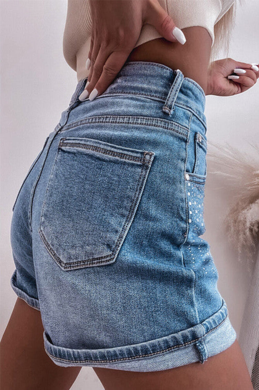 Rhinestone Denim Shorts Pretty Little Patriot