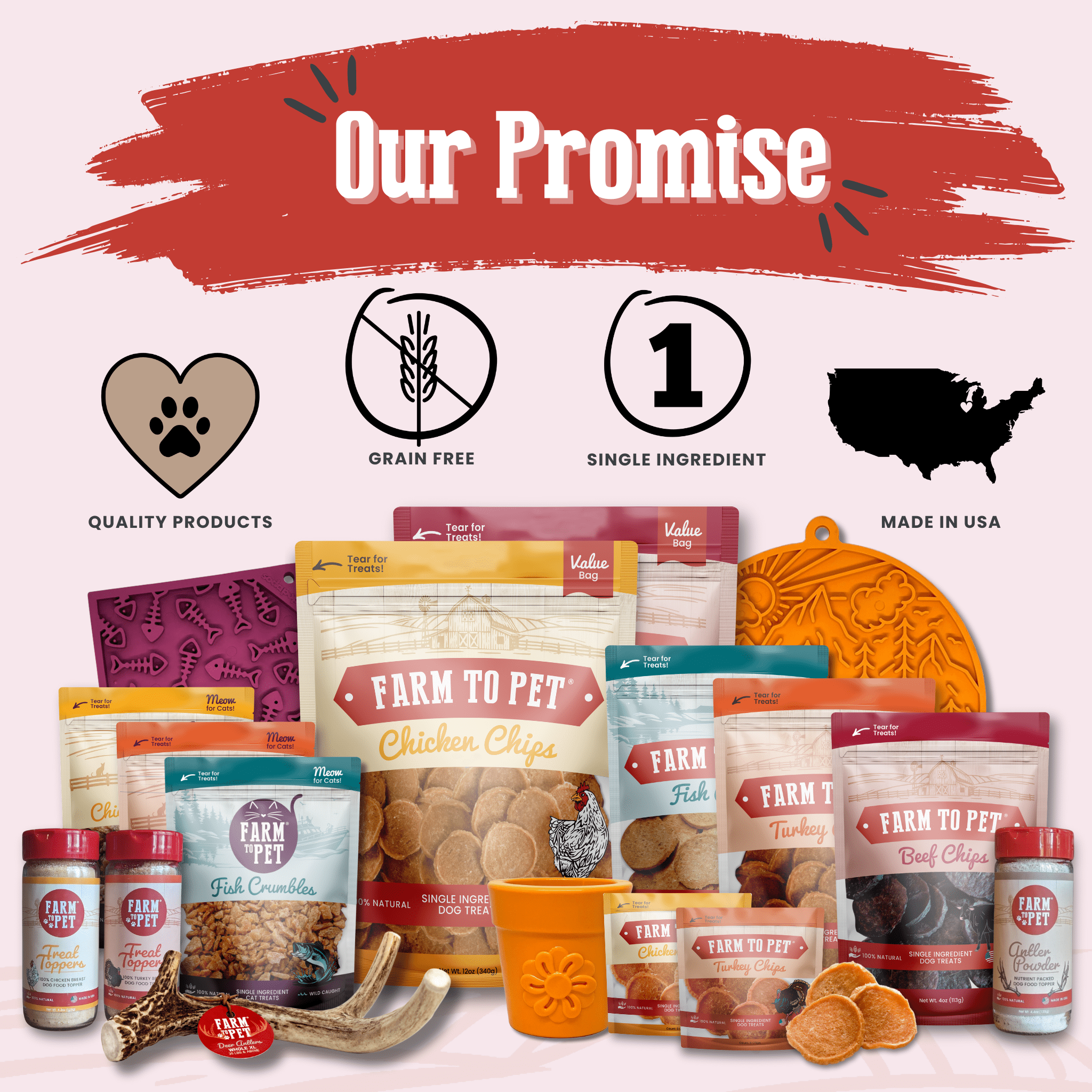 Beef Chips Snack Pack Bundles | Dog Treats for Training & Travel Farm To Pet