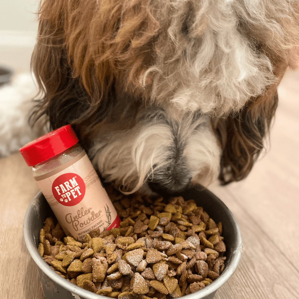Treat Topper Antler Powder Dog Food Topper | Nutritional Supplement for Dogs and Cats Farm To Pet