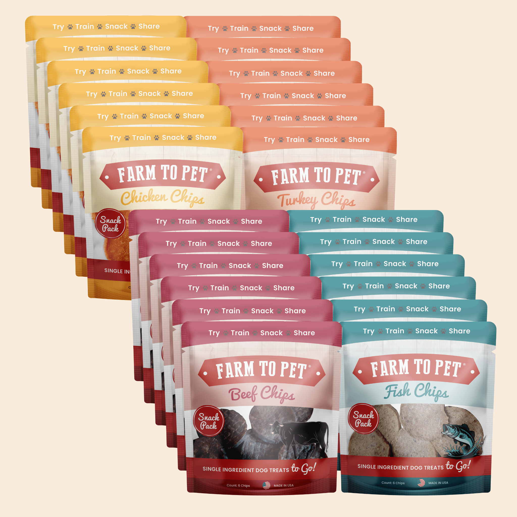 Snack Pack Dog Treat Sampler Farm To Pet