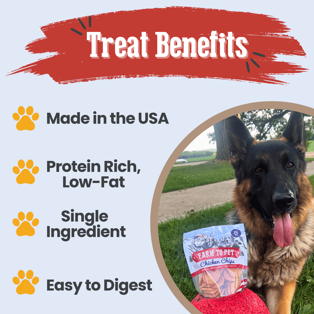 Americana Chicken Chips for Dogs | Celebrate with USA-made Dog Treats Farm To Pet