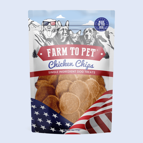 Americana Chicken Chips for Dogs | Celebrate with USA-made Dog Treats Farm To Pet