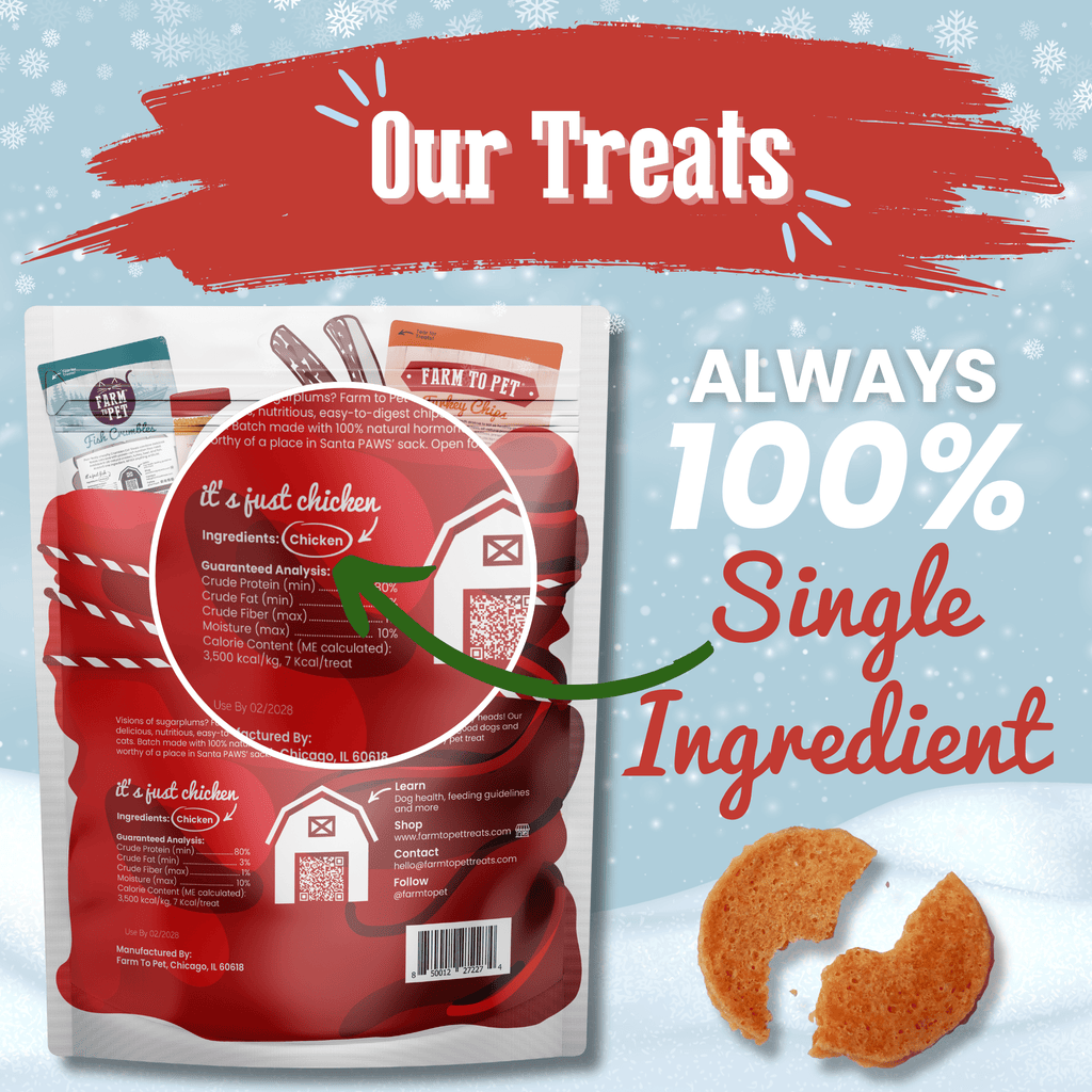 Santa Paws' Chicken Chips Gift Sack Farm To Pet