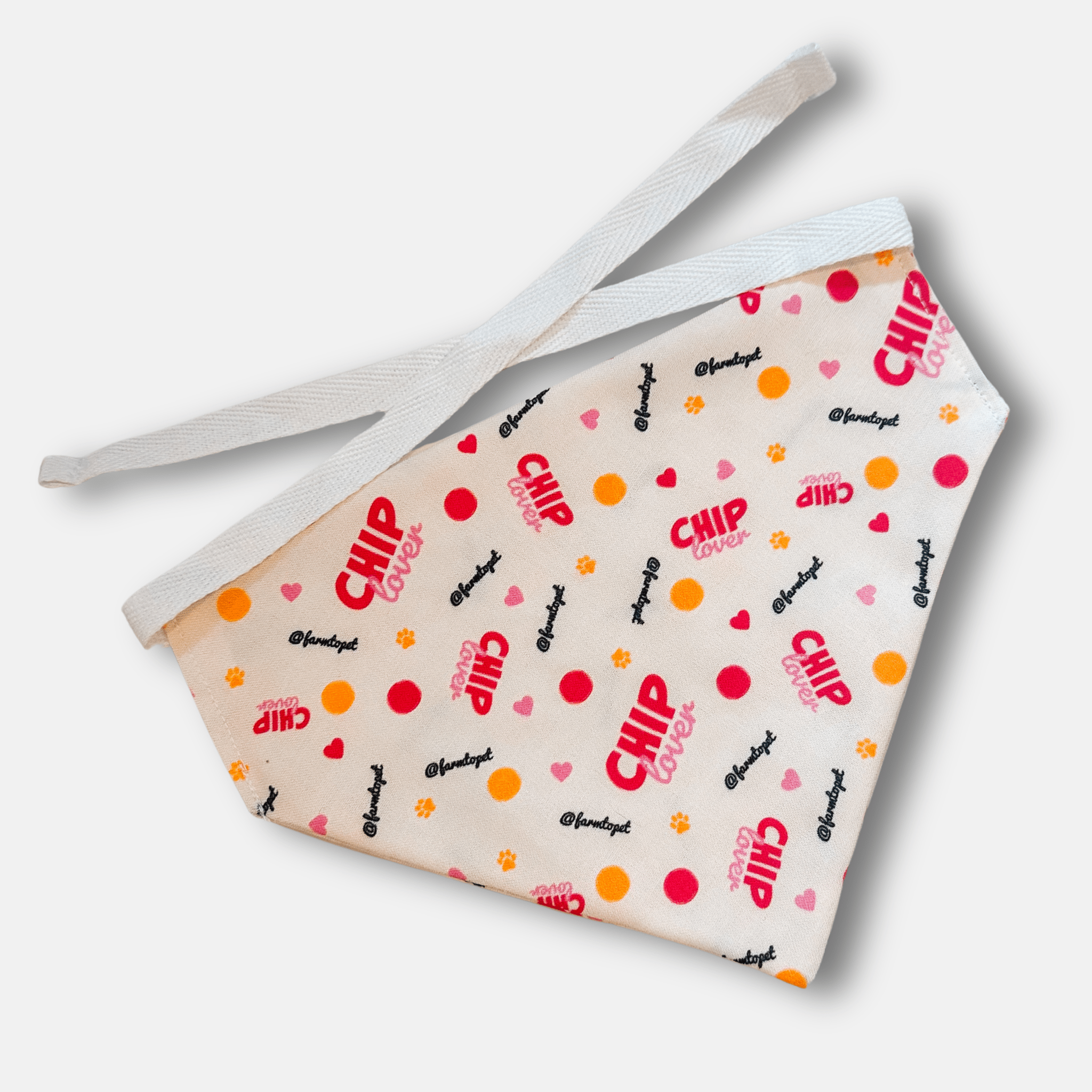 Tie-on Dog Bandana | Adjustable String-tie Bandana for Dogs and Cats Farm To Pet