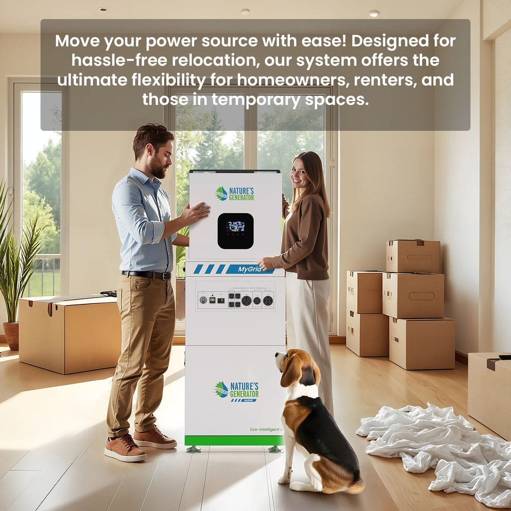 MyGrid 10K with Transfer Switch for House Battery Backup Nature's Generator
