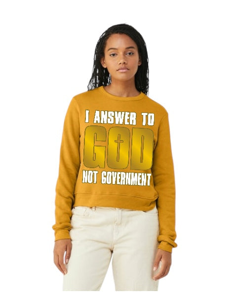 I Answer To God Not Government Pretty Little Patriot