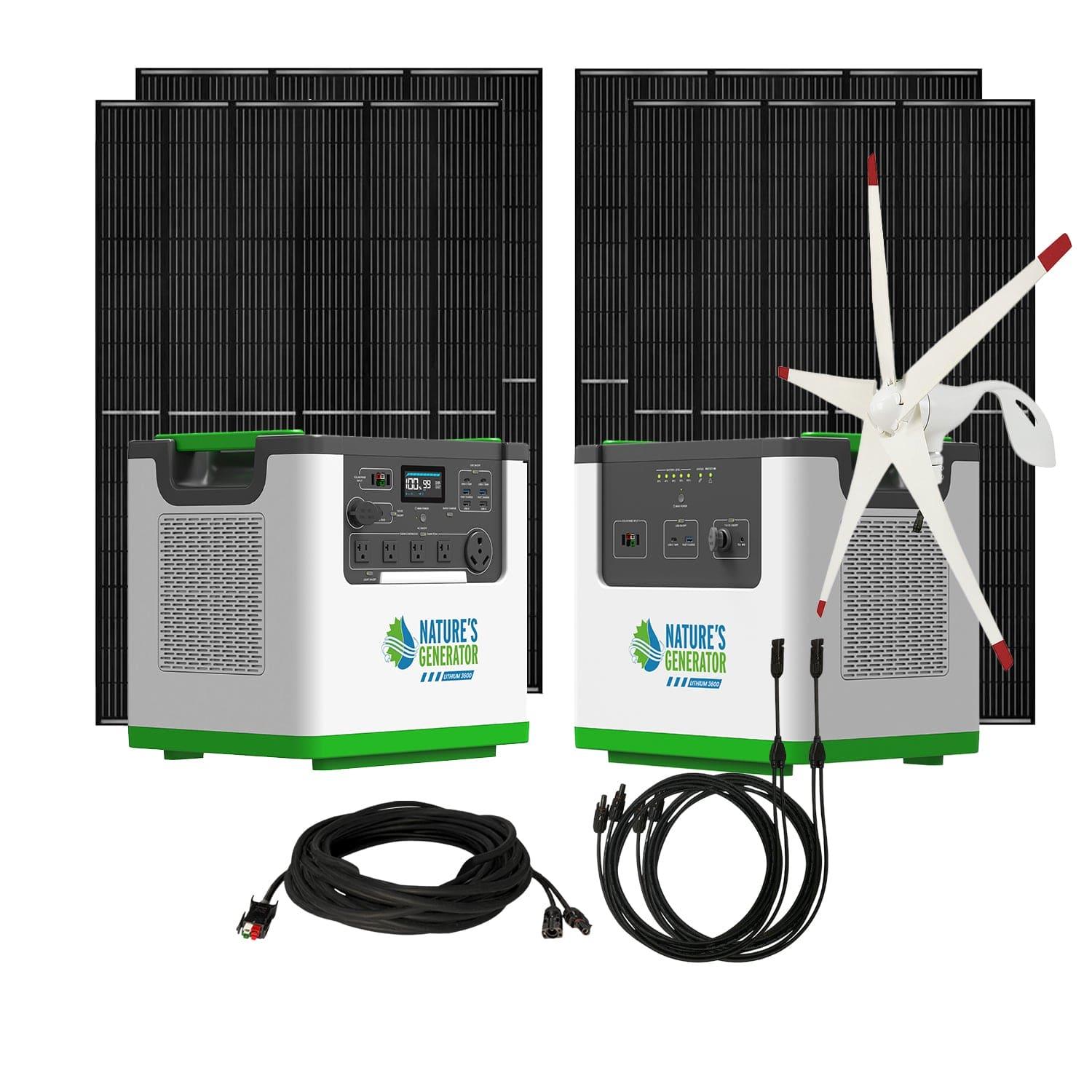 Nature's Generator Lithium 3600 Solar and Wind Generator Nature's Generator