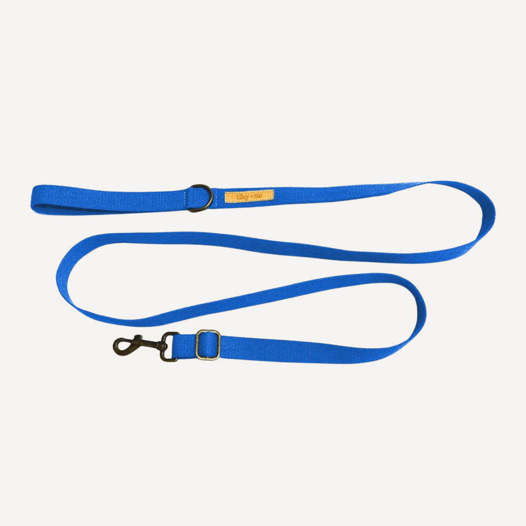Hemp Cotton Dog Leash - Durable, Sustainable, Adjustable, Lightweight & Soft Tilley + Me