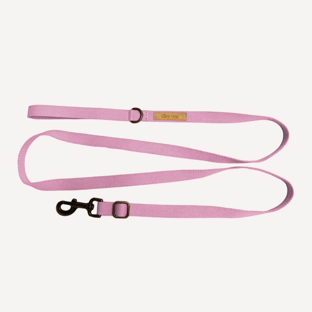 Hemp Cotton Dog Leash - Durable, Sustainable, Adjustable, Lightweight & Soft Tilley + Me