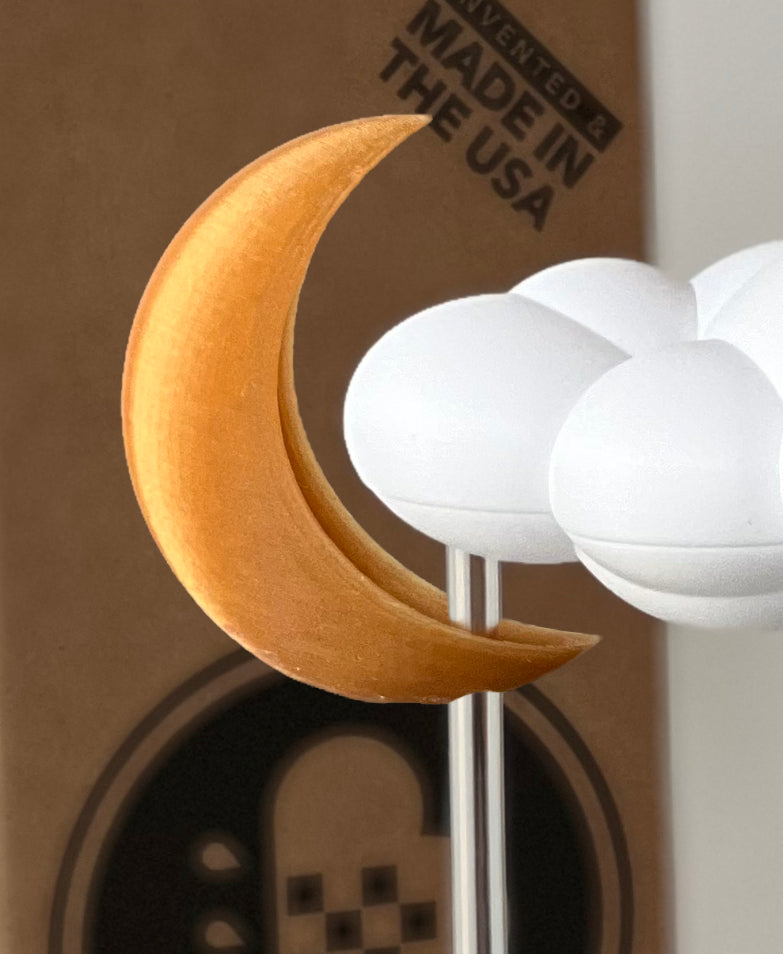 Stormy Dripping Rain Cloud with Moon Charm The Cloud Makers
