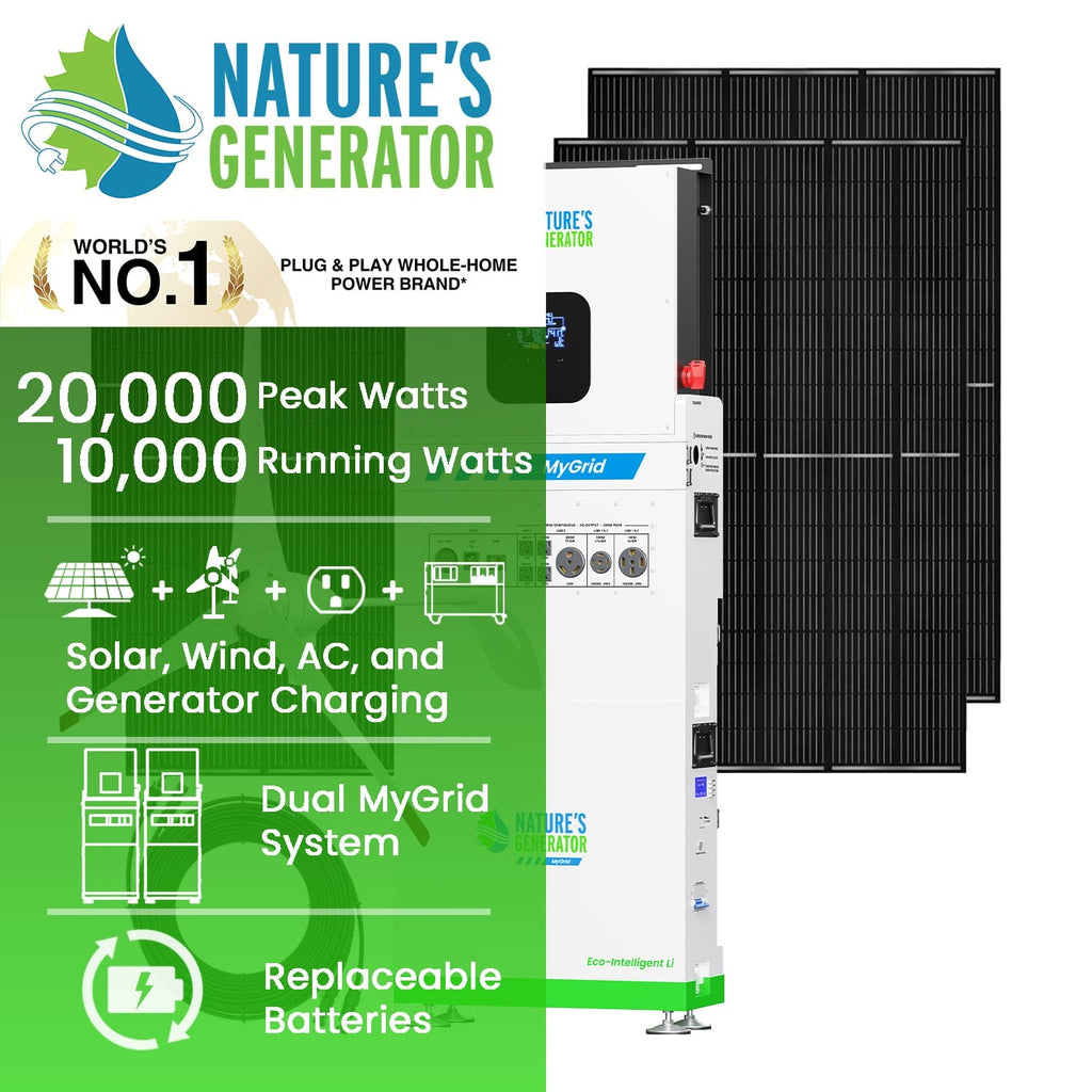 MyGrid 10K Solar and Wind Generator for Home Nature's Generator
