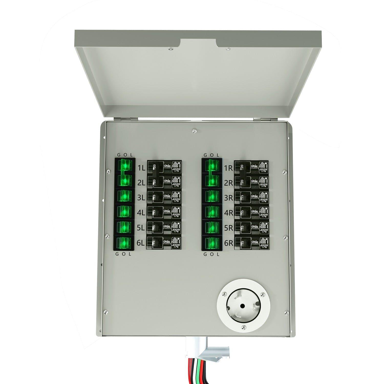 Nature's Generator 12-Circuit 120/240V 50A Non-Automatic Power Transfer Switch Nature's Generator
