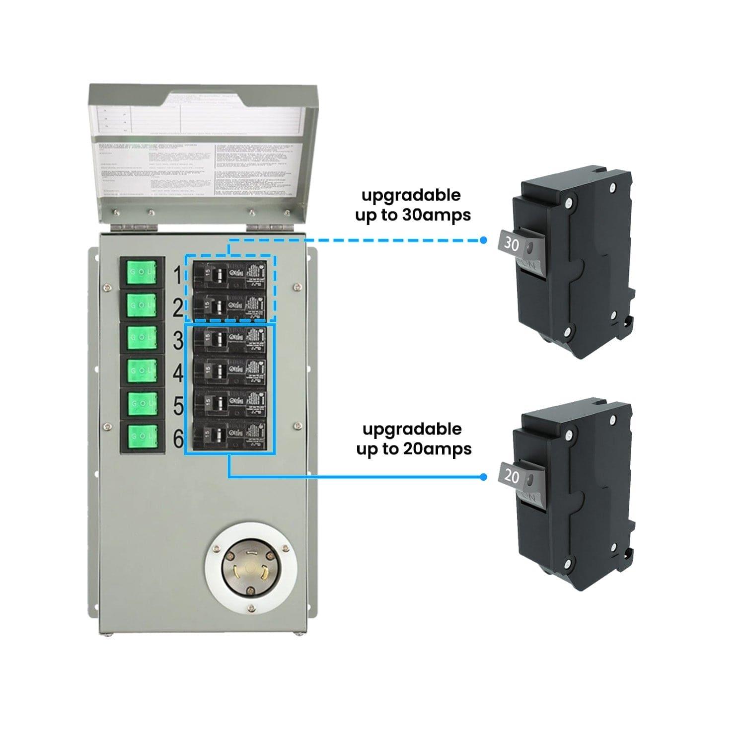Refurbished - Nature's Generator 120V 30A 6-Circuit Manual Transfer Switch Nature's Generator
