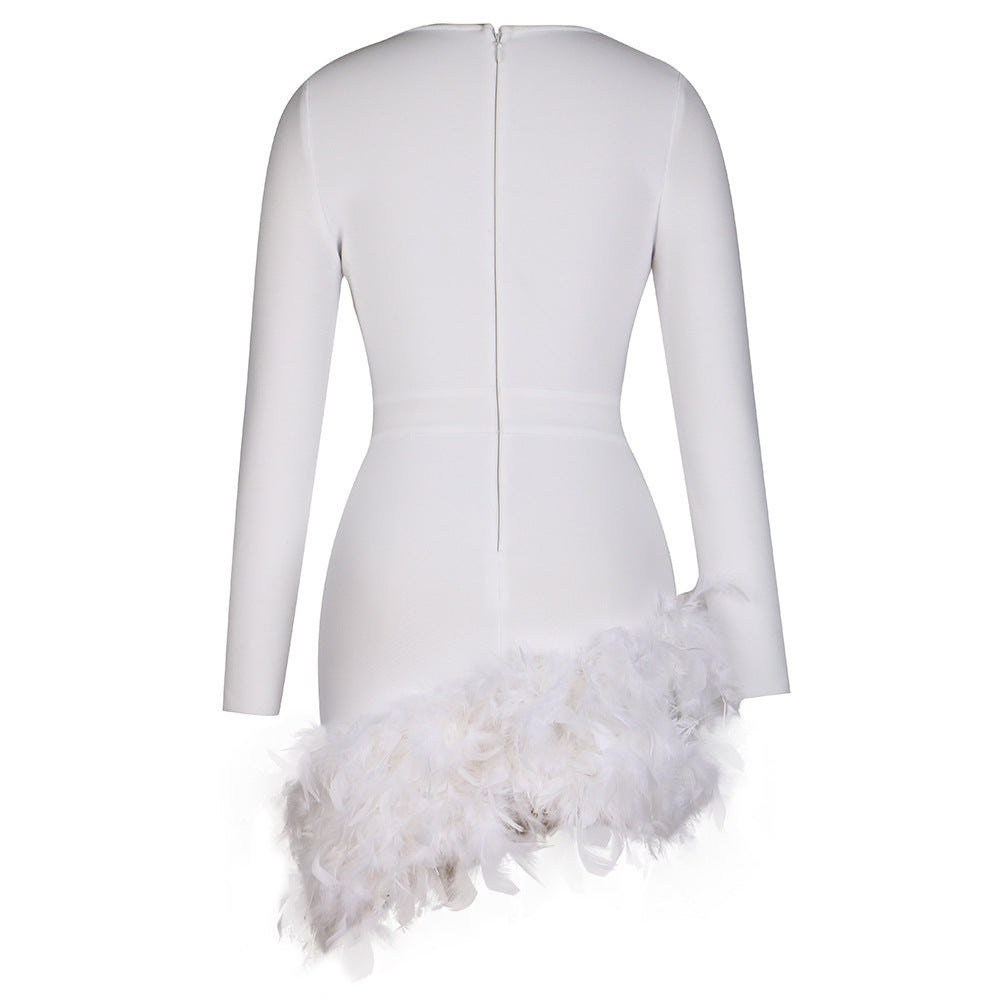 White Feather Cocktail Dress Pretty Little Patriot