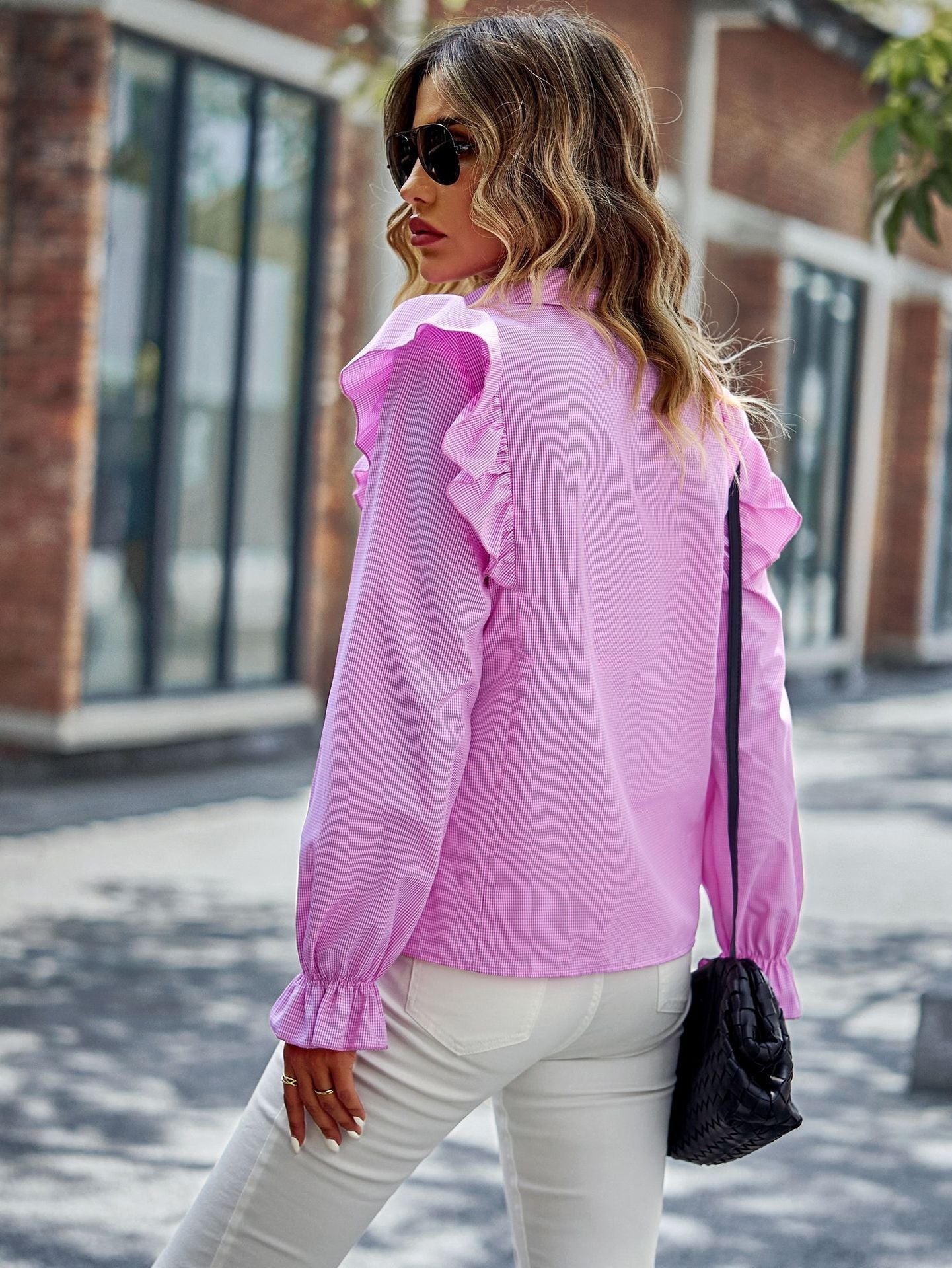 Pink Aldean Blouse - FINAL SALE - clearance Pretty Little Patriot