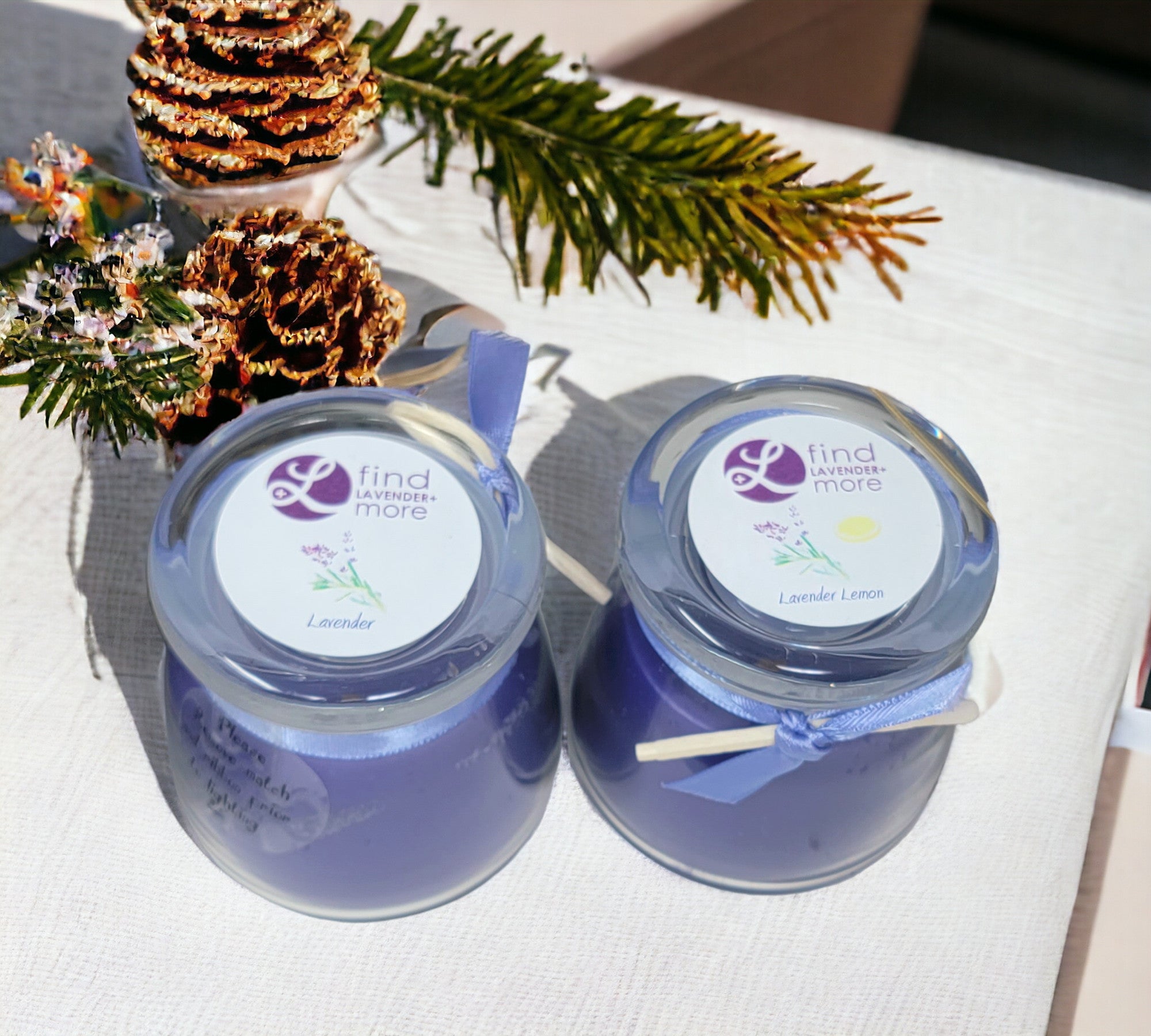 Scented Candles (pack of 2) Findlavender.com