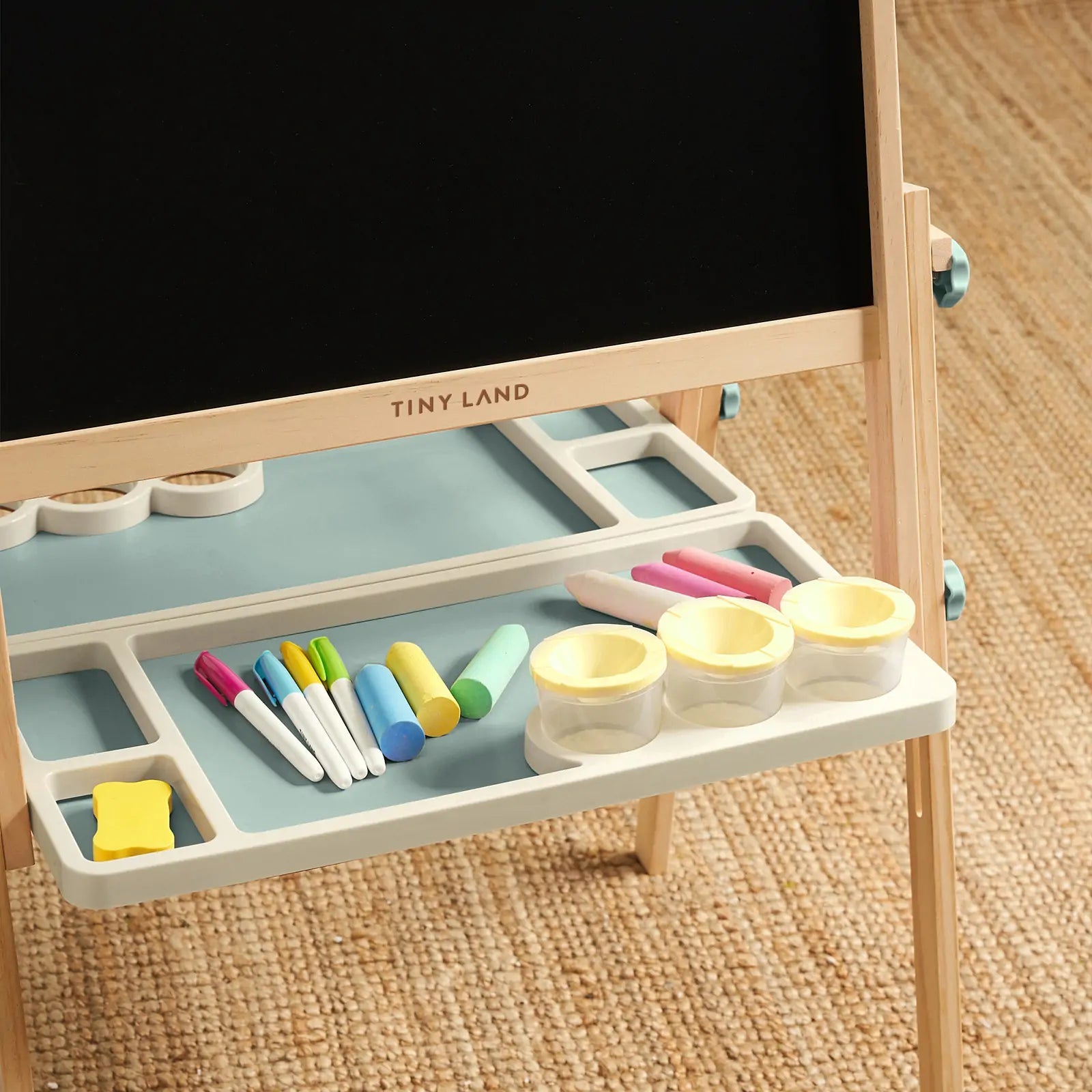 Tiny Land® Magnitales Easel for Kids - Green Tiny Land INC