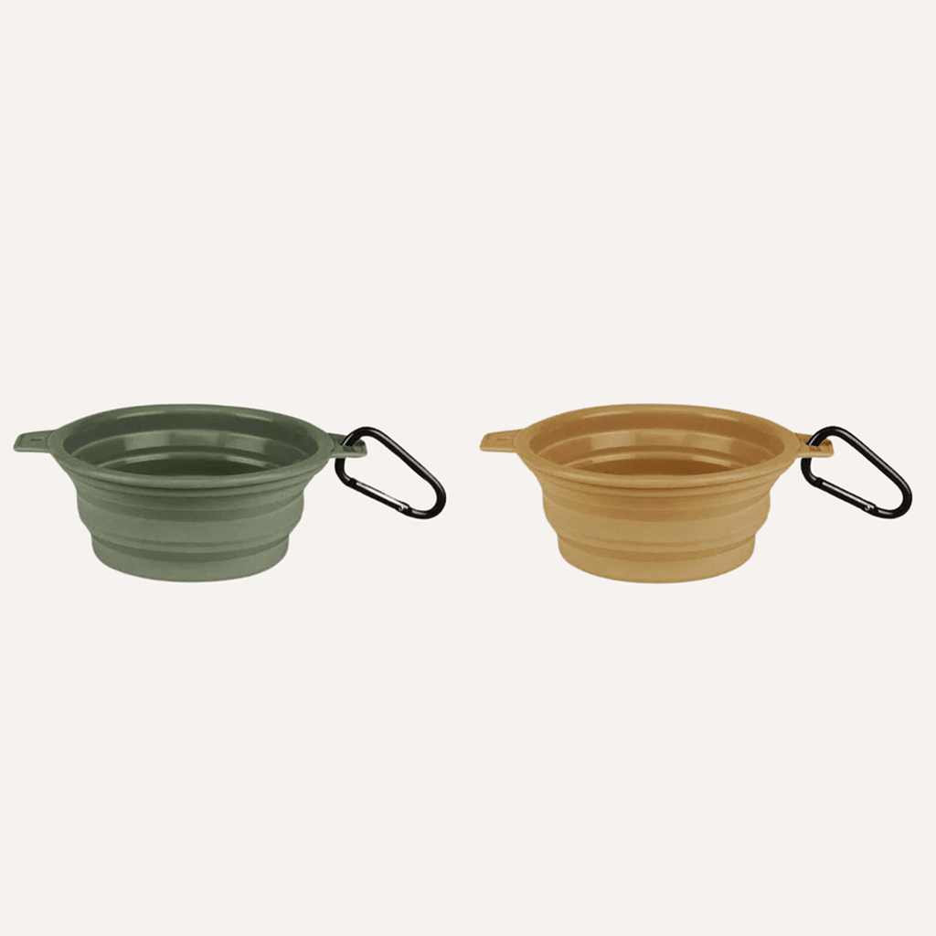 Collapsible Pet Bowl with Clip – Compact, Reusable and Easy to Clean Tilley + Me