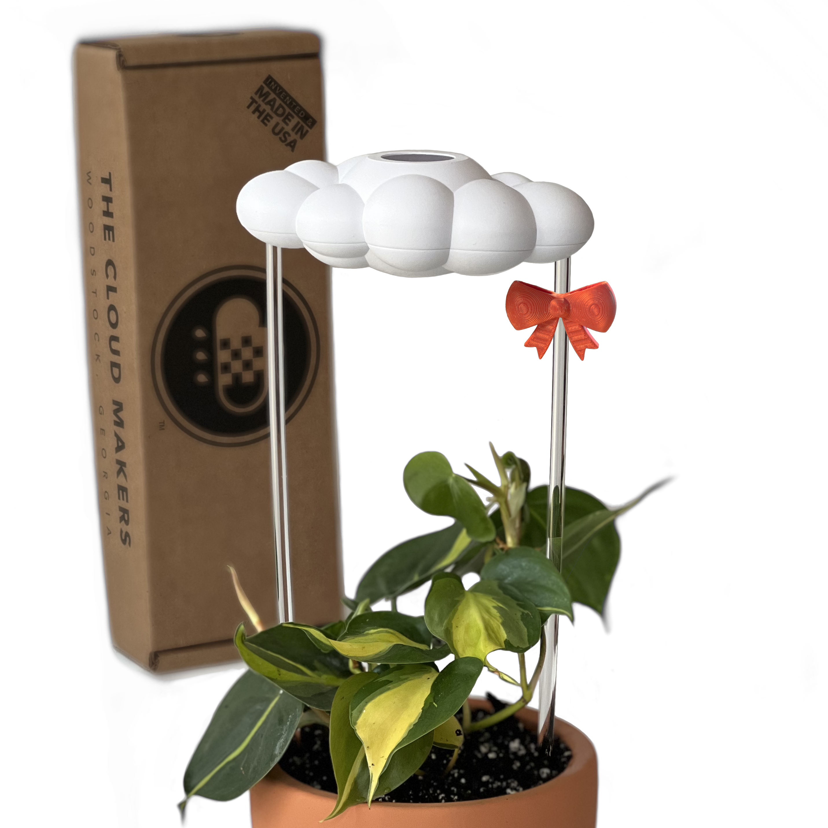 Original Dripping Rain Cloud with Bow Charm The Cloud Makers