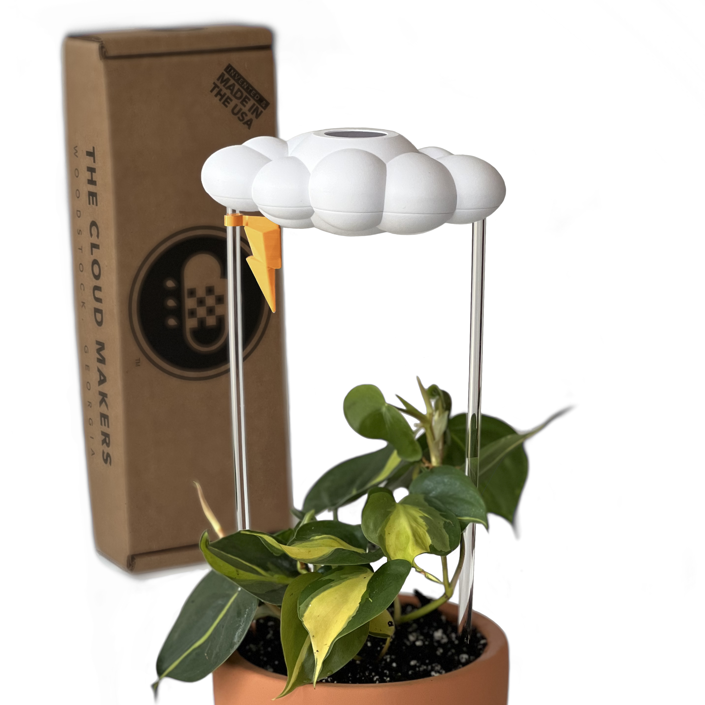 Original Dripping Rain Cloud with Lightning Bolt Charm The Cloud Makers