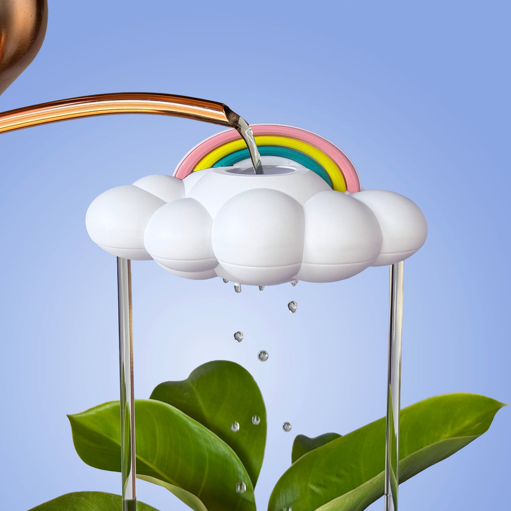 Original Dripping Rain Cloud with Pastel Rainbow Charm The Cloud Makers