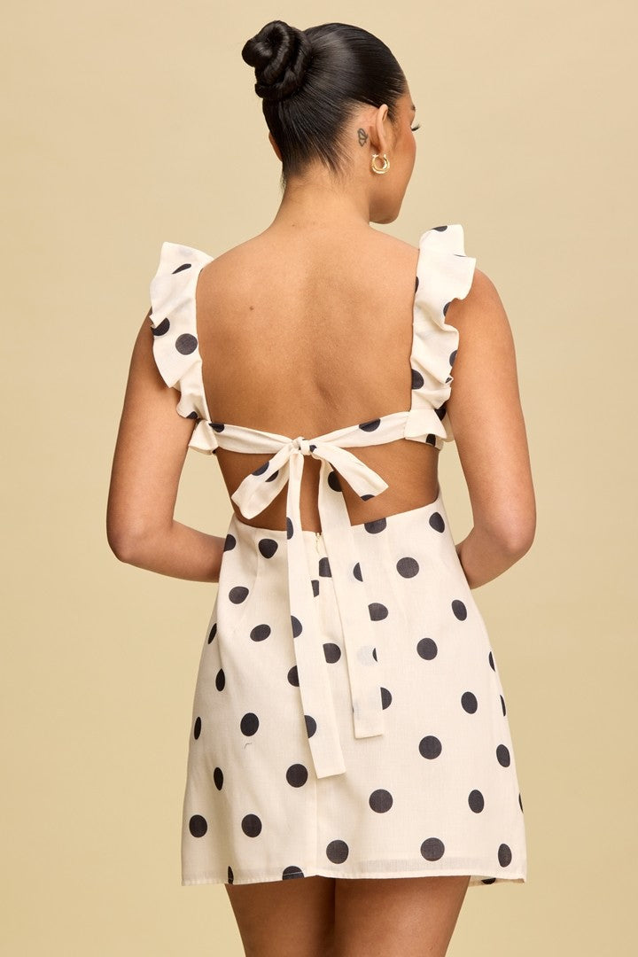 Polka Dot Ruffle Dress Pretty Little Patriot